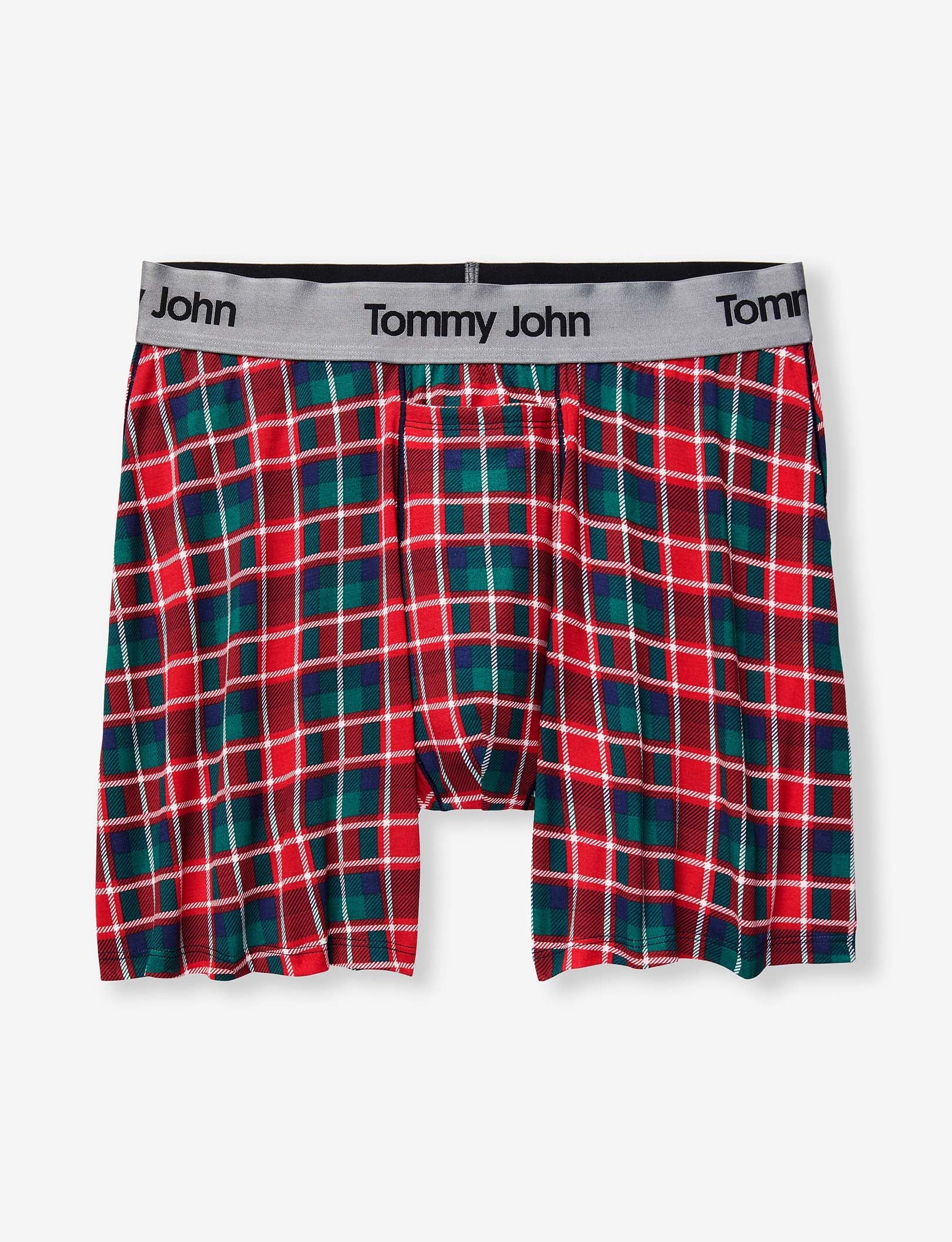 Second Skin Relaxed Fit Boxer 6"::Haute Red Plaid