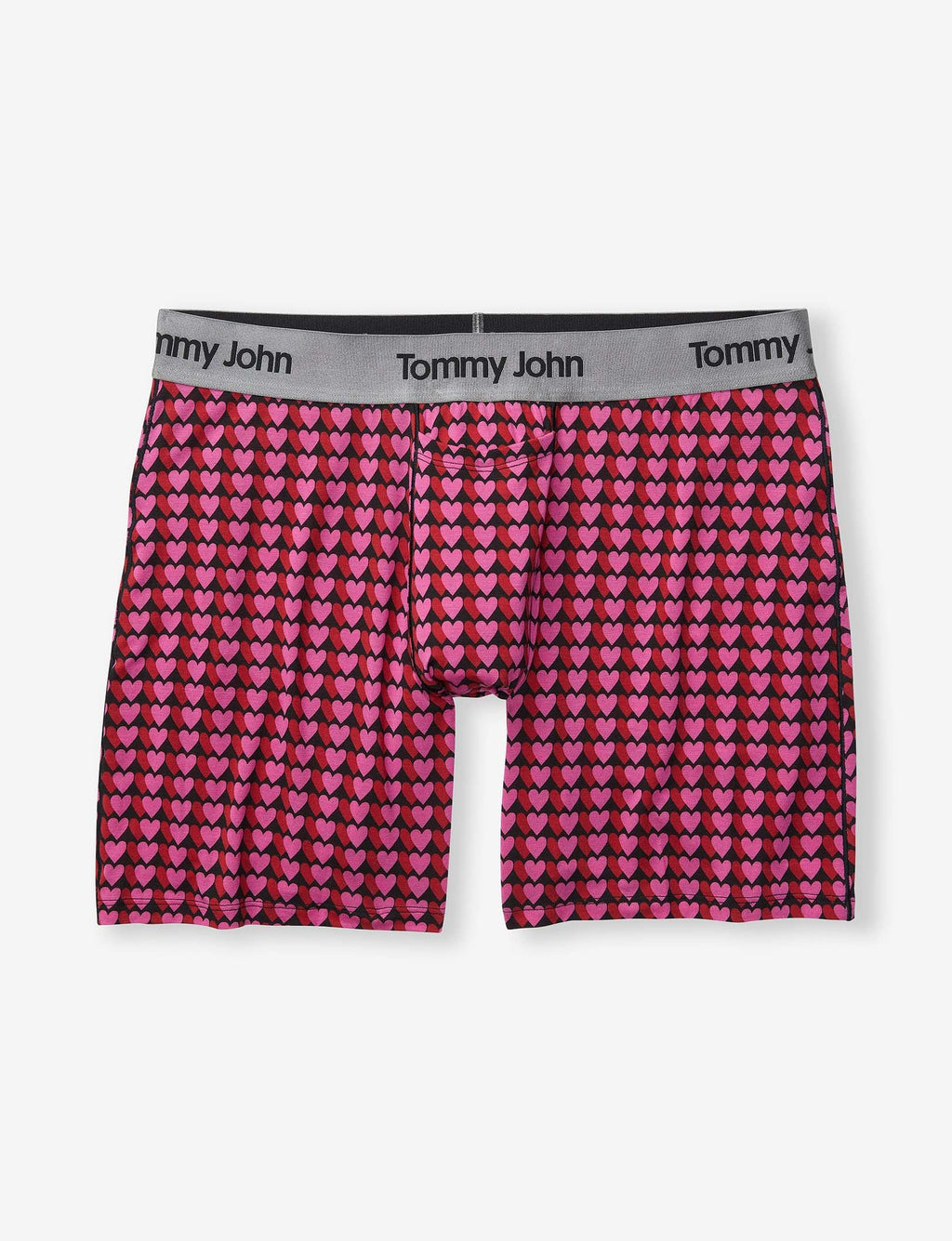 Second Skin Relaxed Fit Boxer 6"::Pink Blurry Hearts