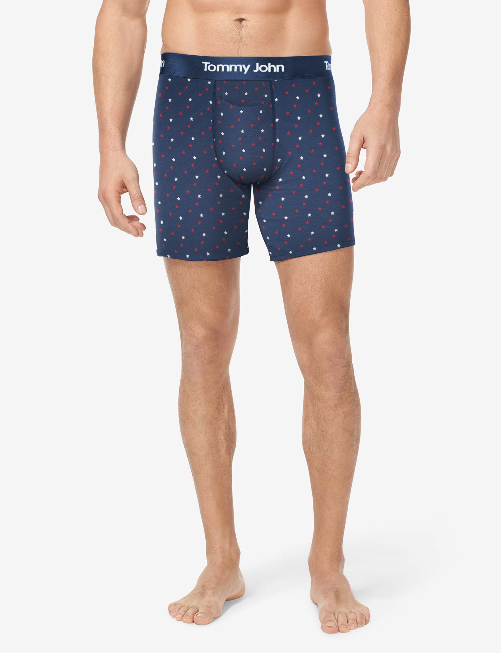 Second Skin Relaxed Fit Boxer 6"::Dress Blues Super Star