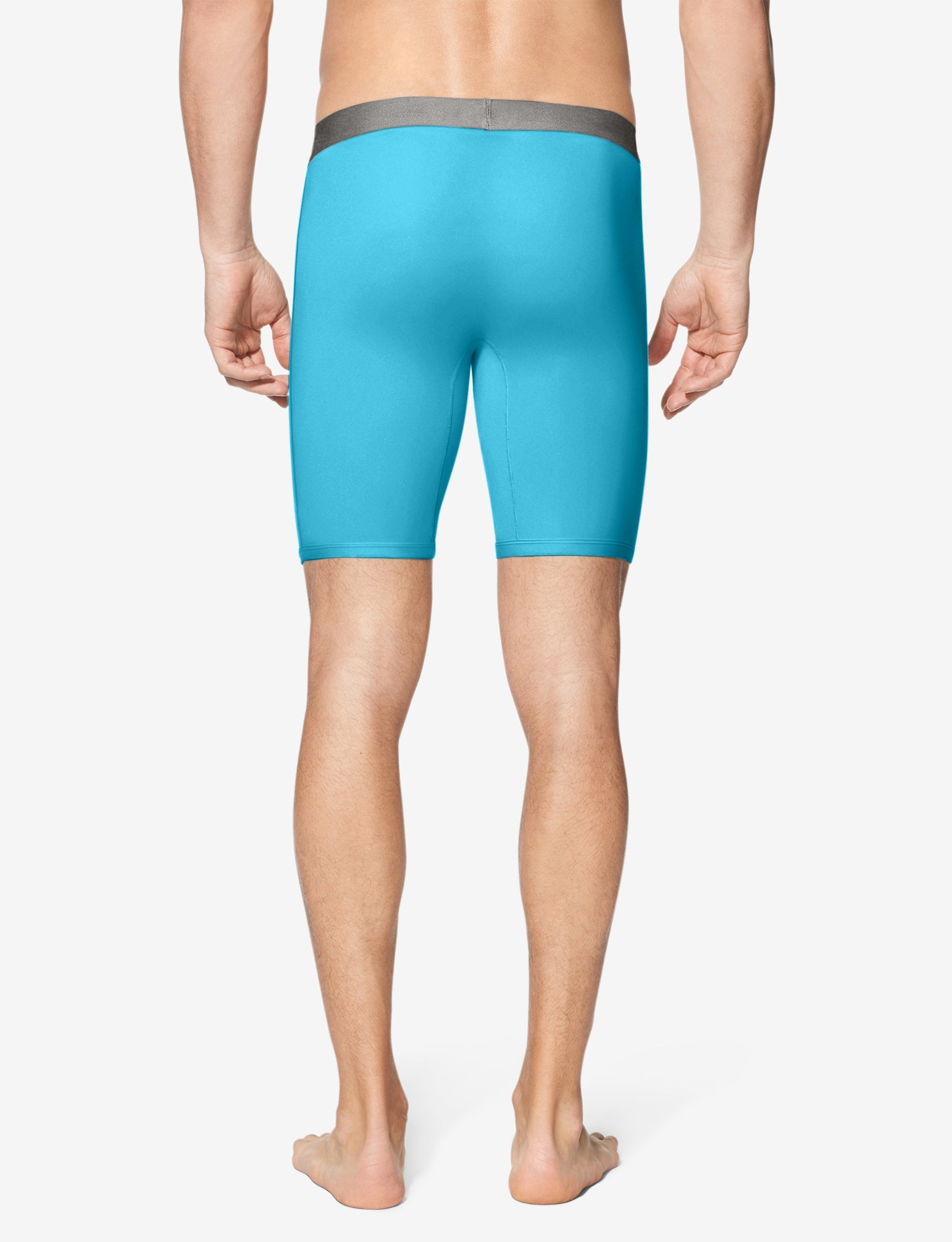 Cool Cotton Boxer Brief 8"::River Blue