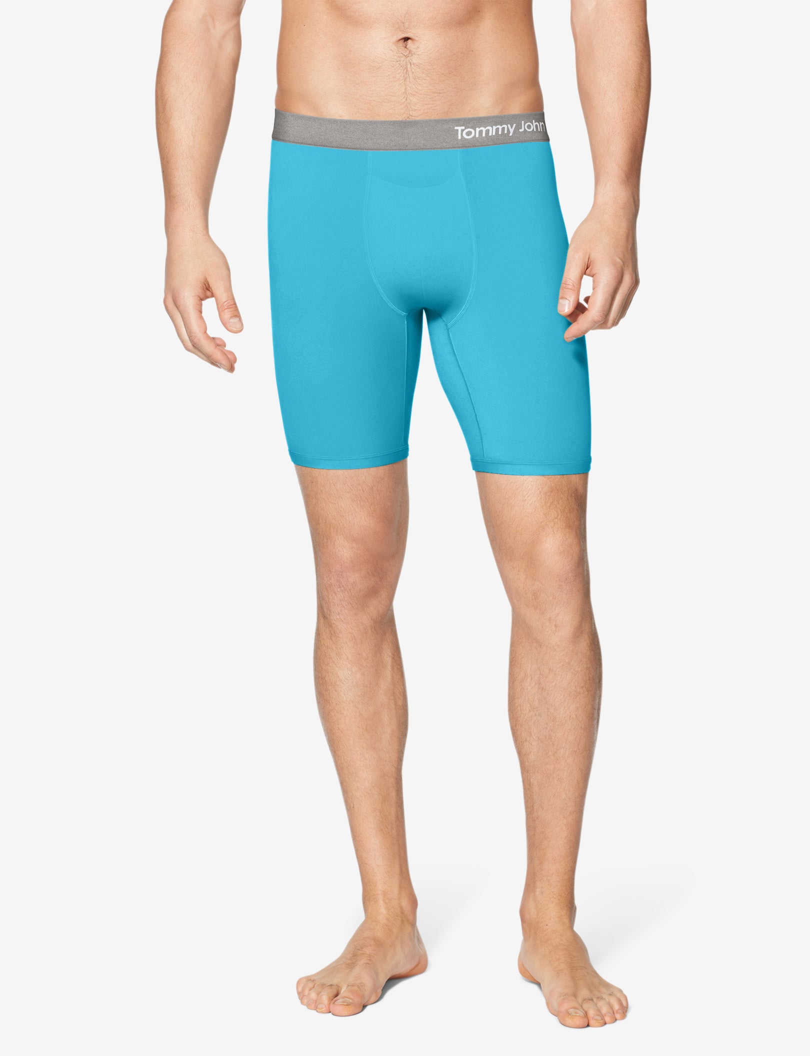 Cool Cotton Boxer Brief 8"::River Blue