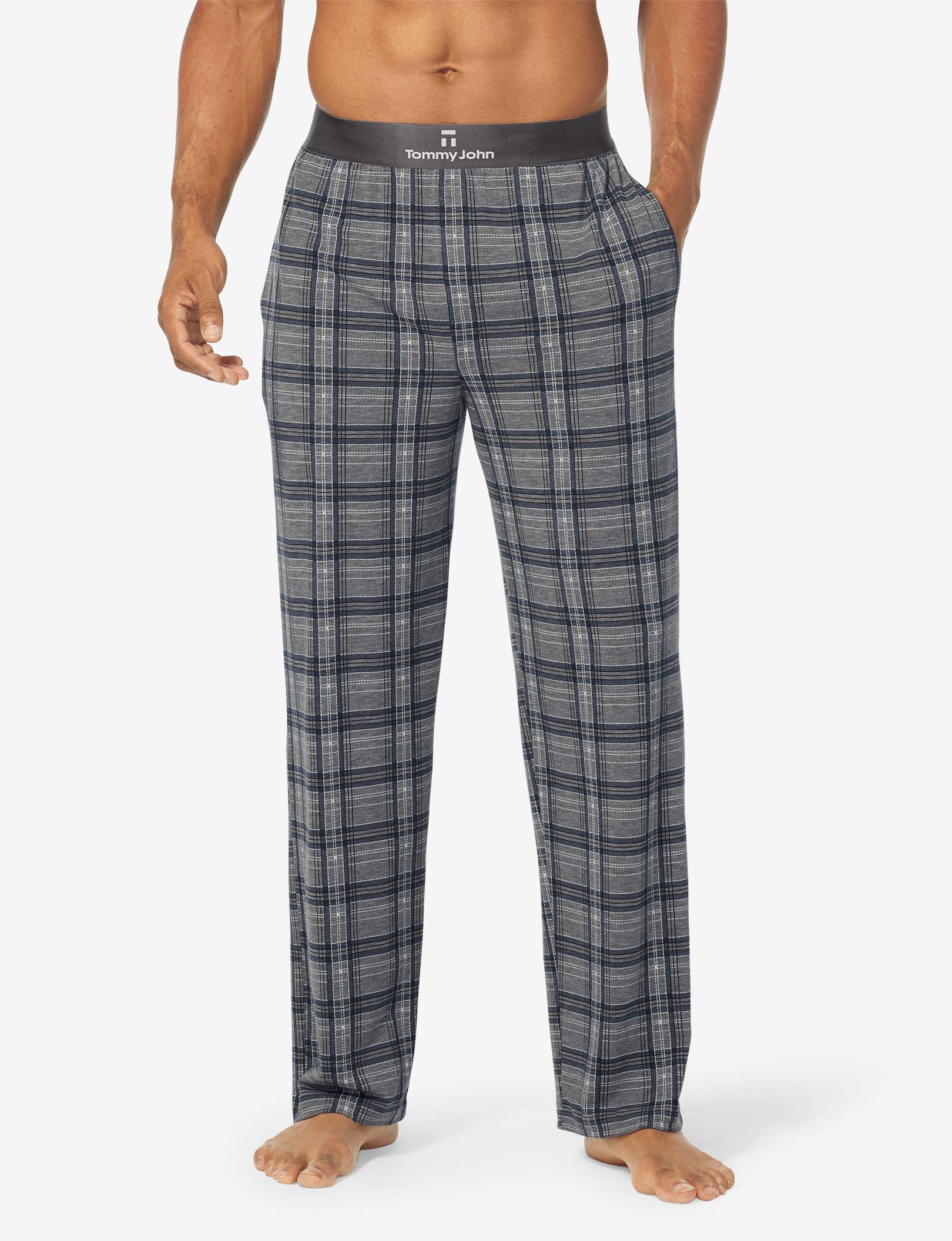 Second Skin Sleep Pant::Dress Blues Ribbon Plaid