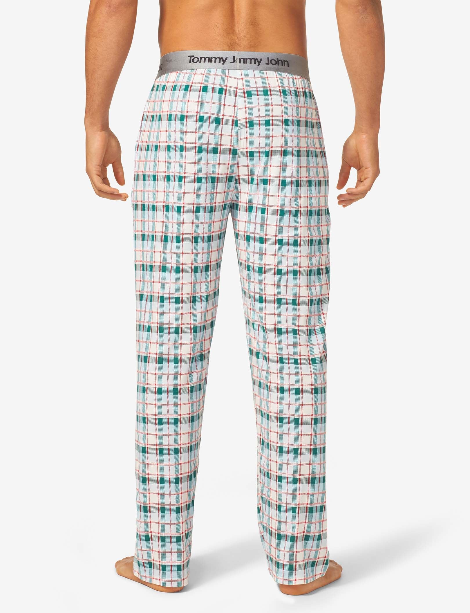 Second Skin Sleep Pant::Coconut Milk Plaid