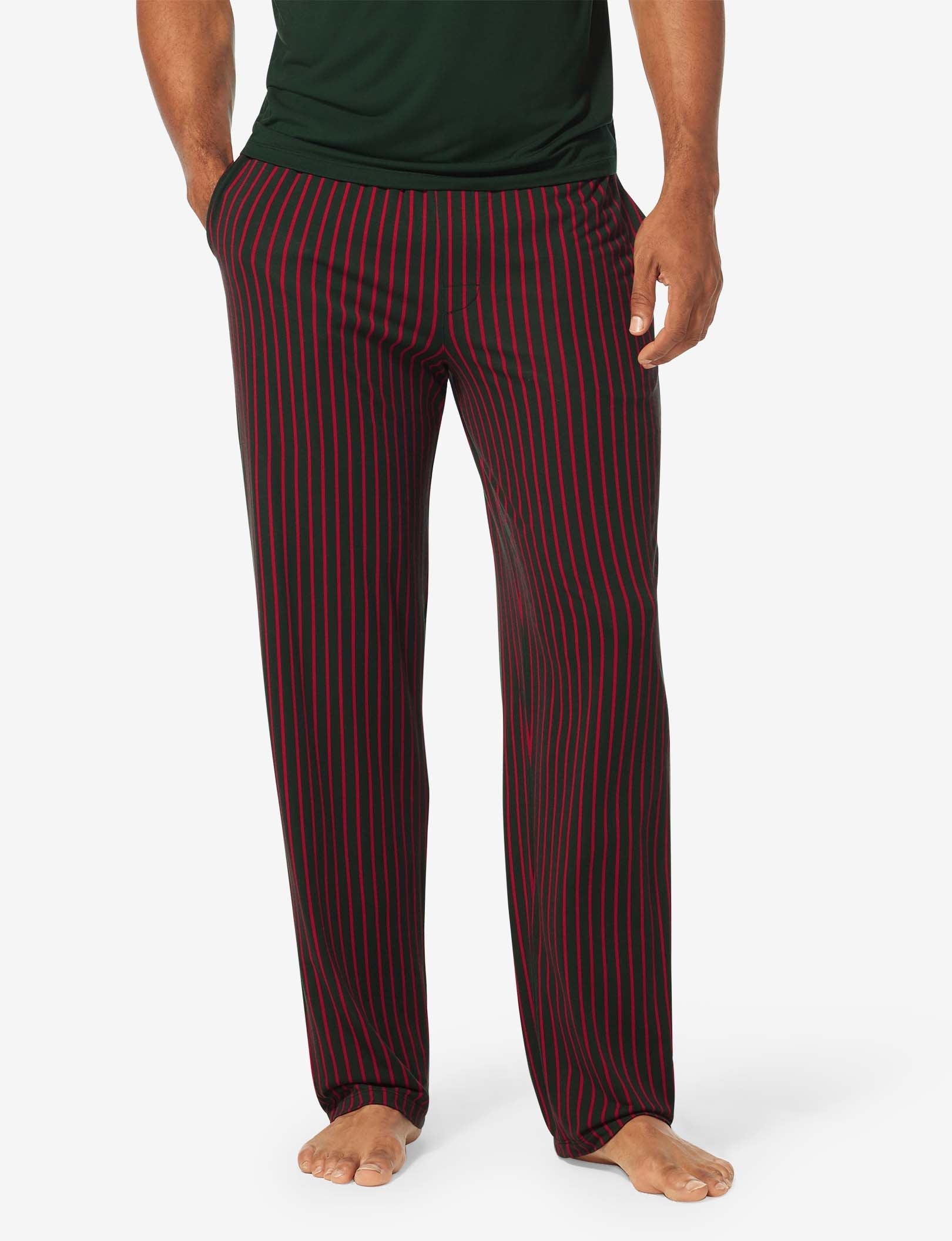 Second Skin Sleep Pant::Pine Candy Cane Stripe