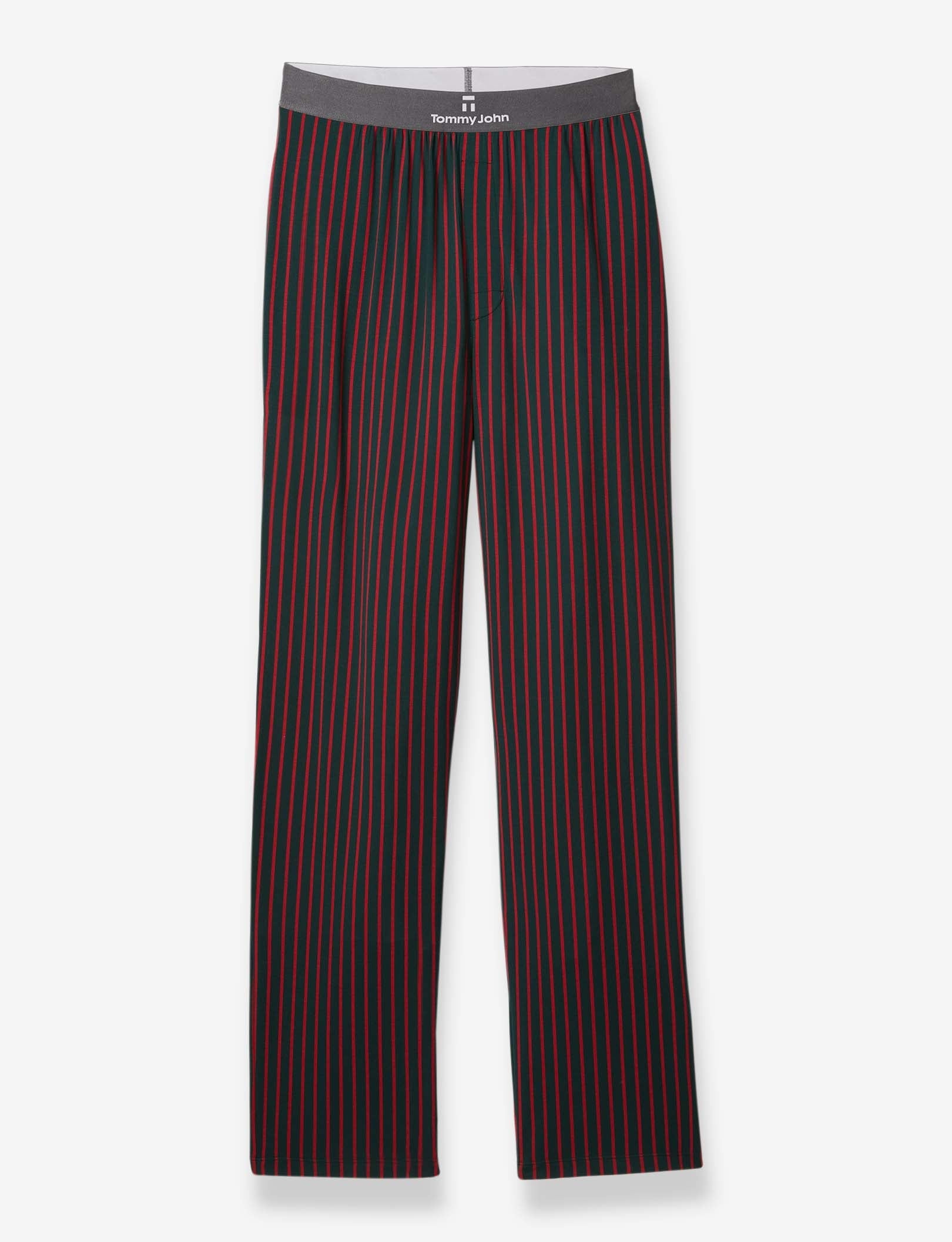 Second Skin Sleep Pant::Pine Candy Cane Stripe