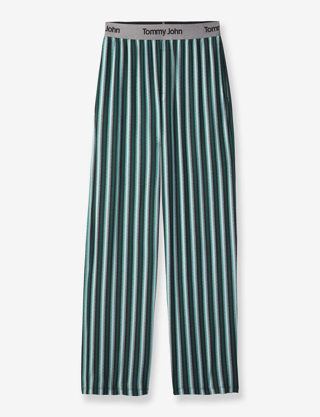 Second Skin Sleep Pant::Scarab Green Fringe Stripe