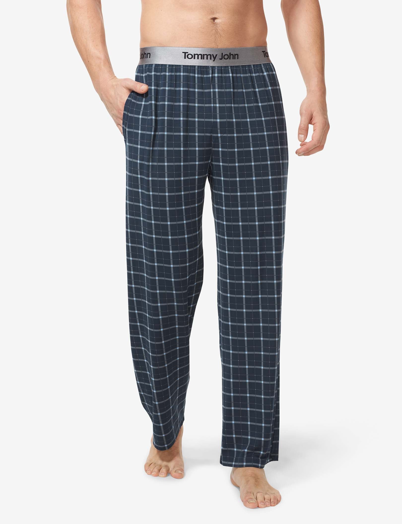 Second Skin Sleep Pant::Dress Blues Electric Plaid