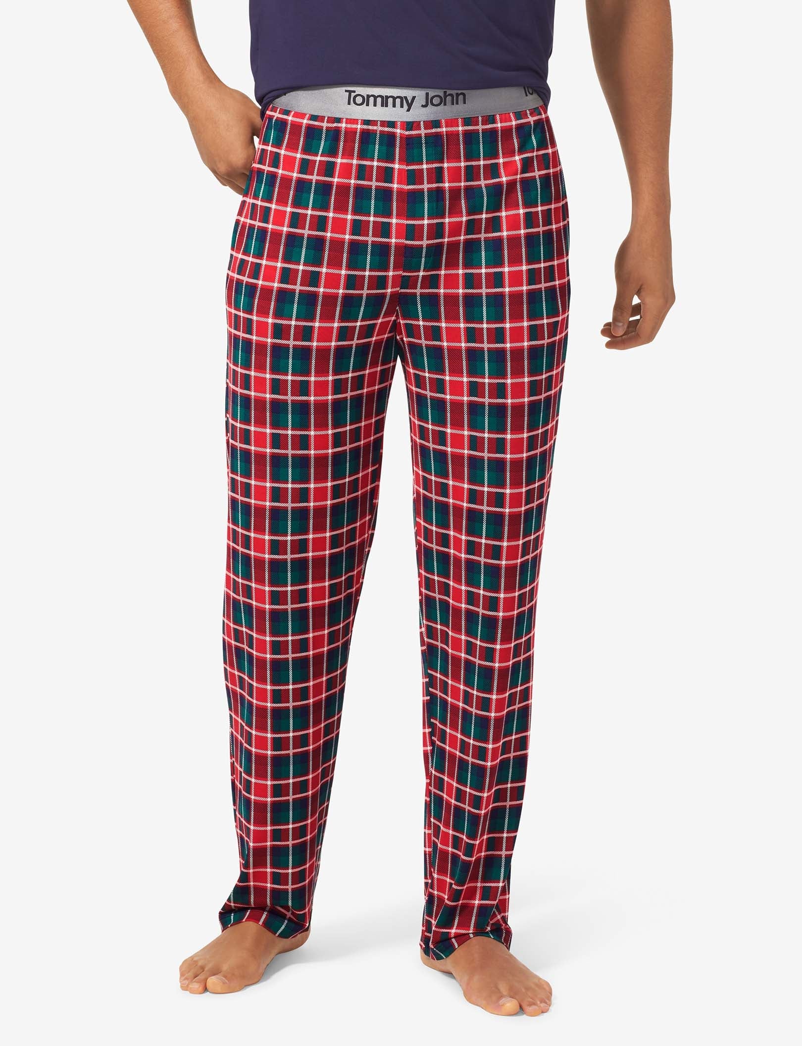 Second Skin Sleep Pant::Haute Red Plaid