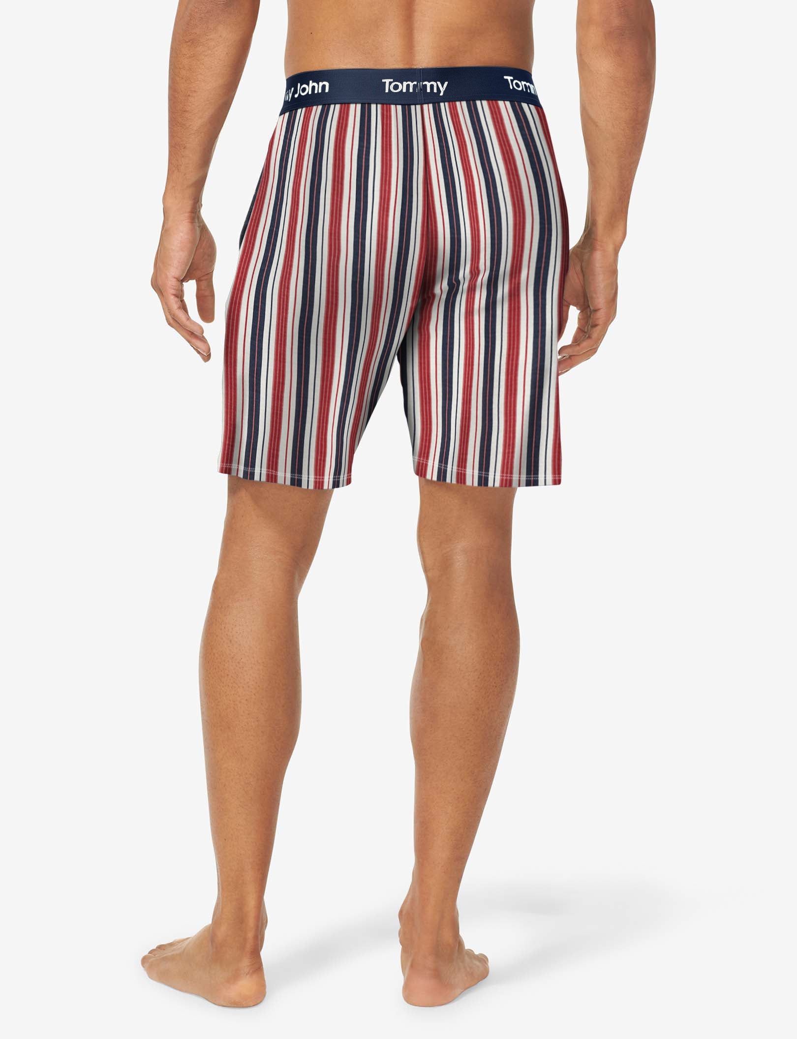 Second Skin Sleep Short::July Pinstripe Print