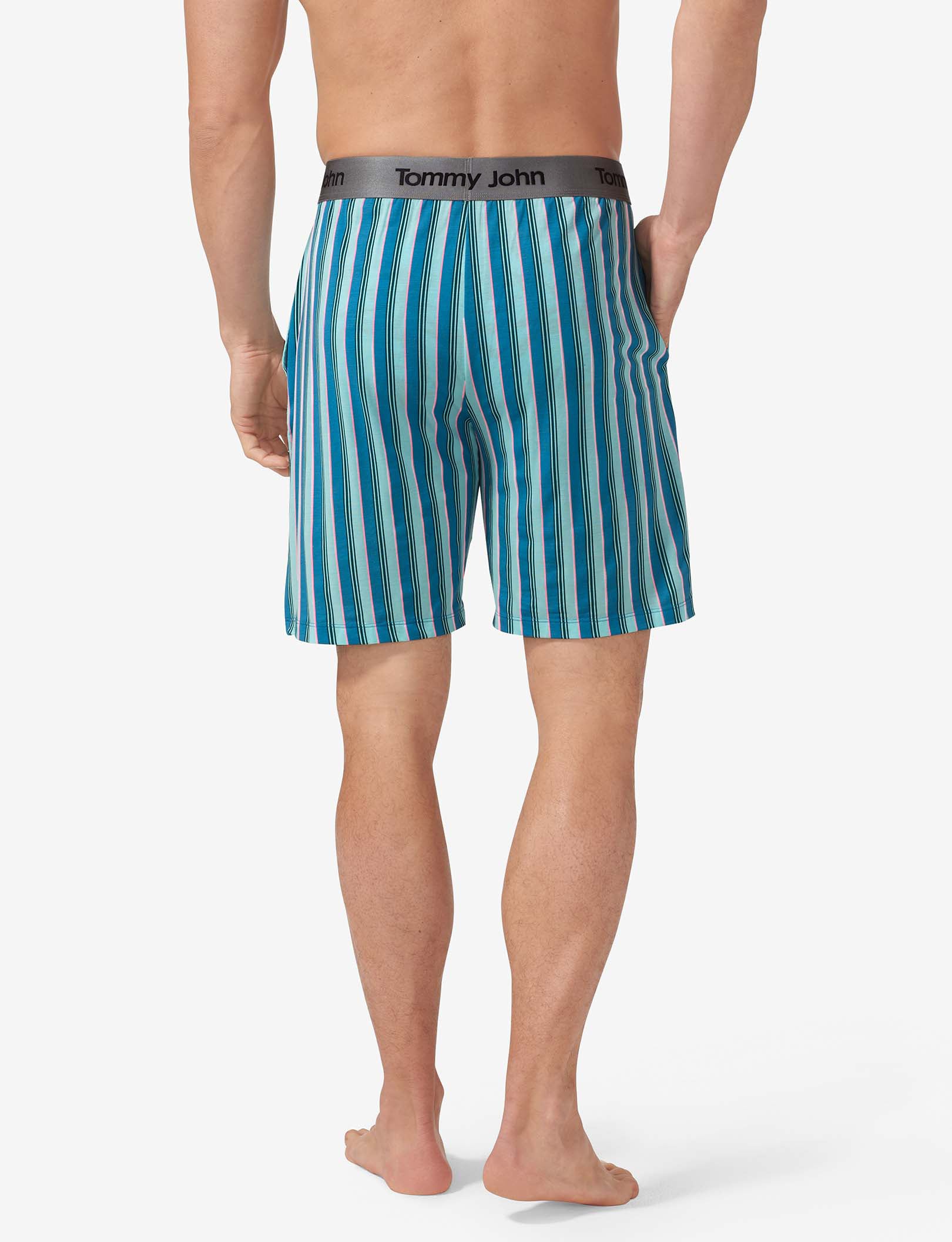 Second Skin Sleep Short::Island Goodnight Stripe
