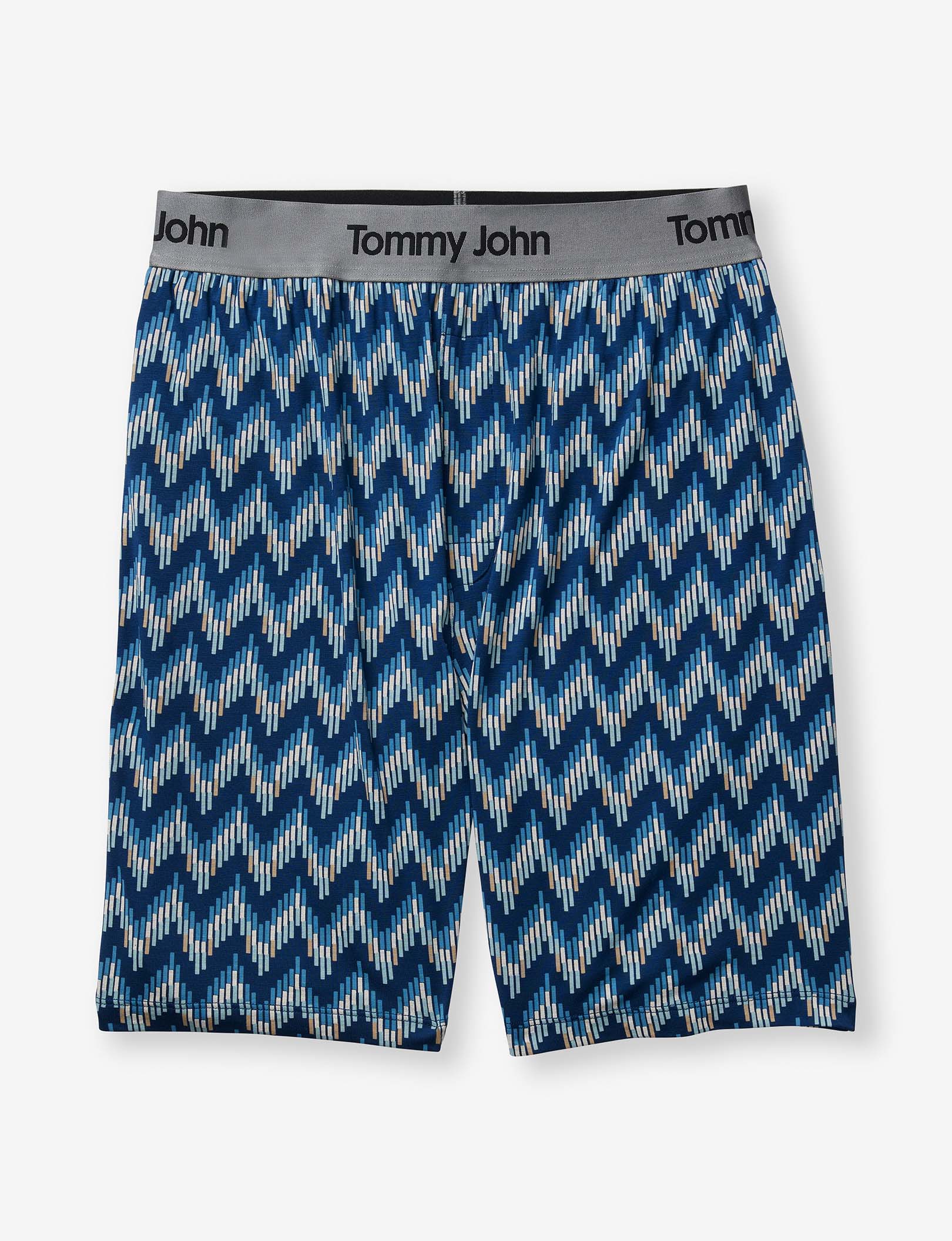 Second Skin Sleep Short::Blue Snake Zig Zag