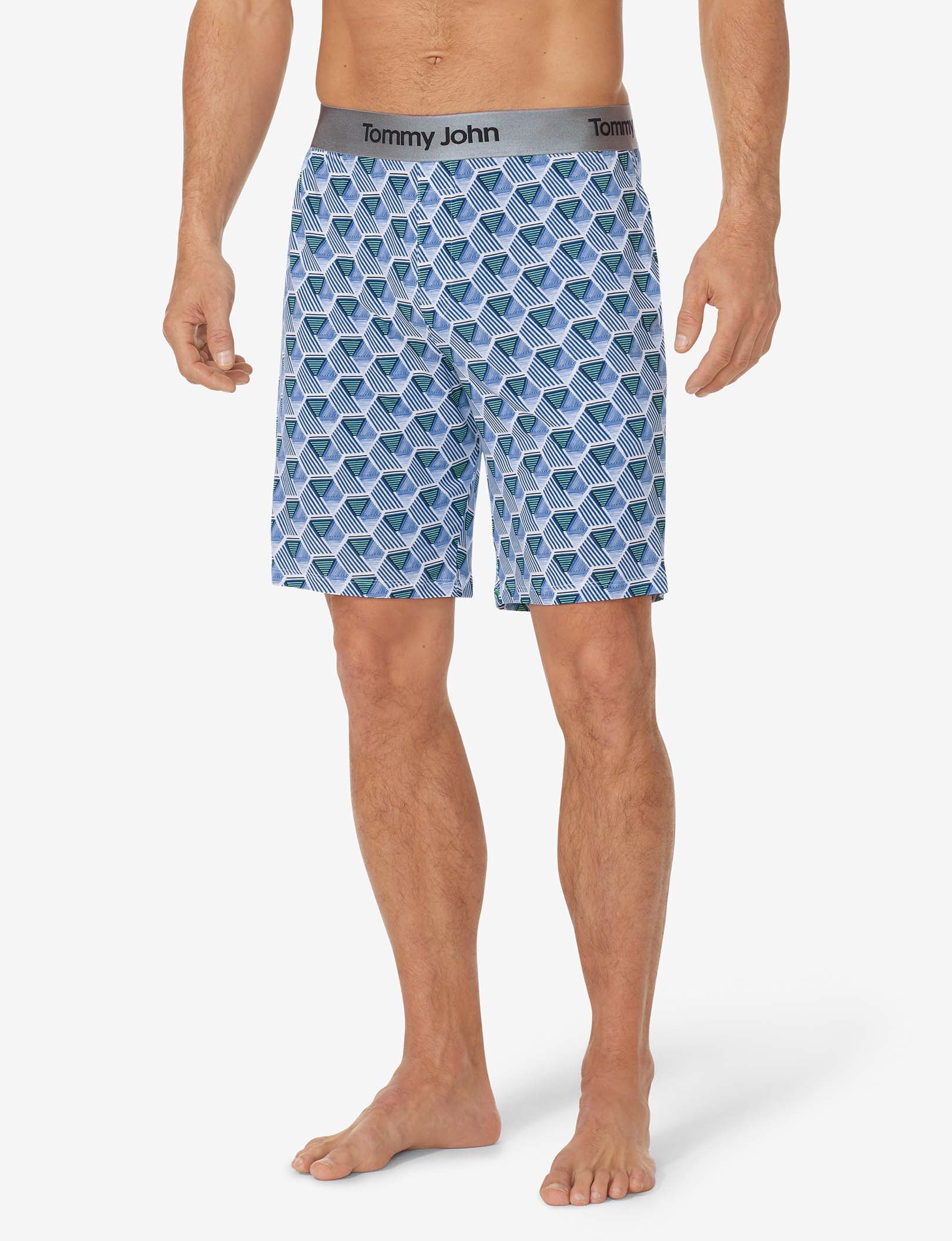 Second Skin Sleep Short::Crystal Blue Hex