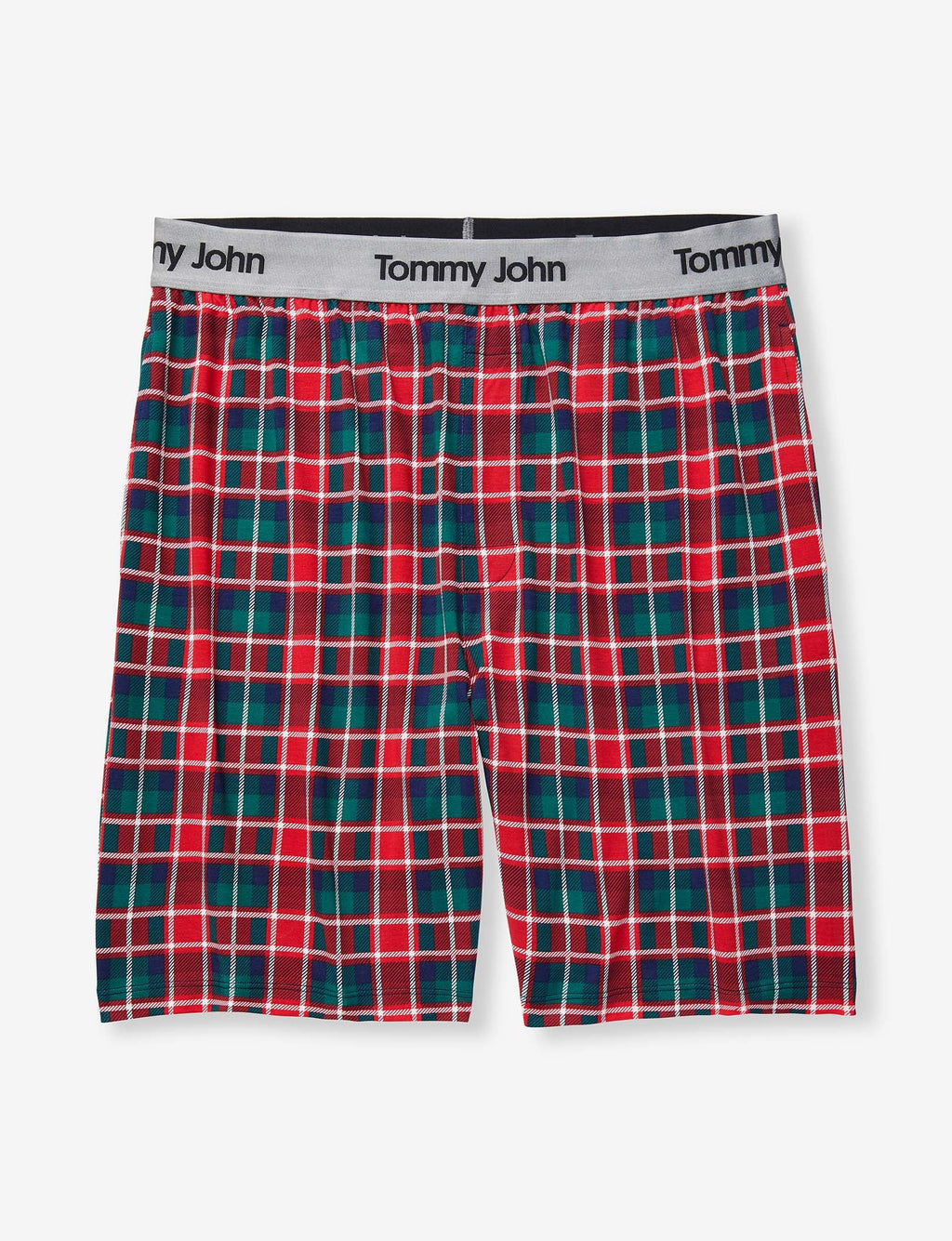Second Skin Sleep Short::Haute Red Plaid