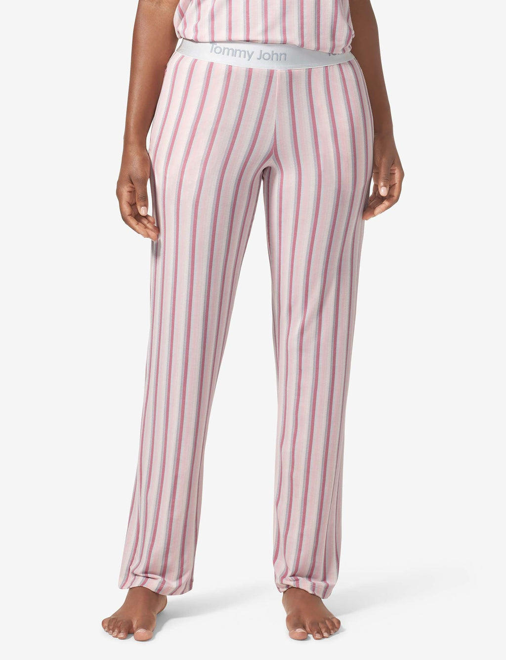 Women's Second Skin Sleep Pant::Foxglove Fringe Stripe