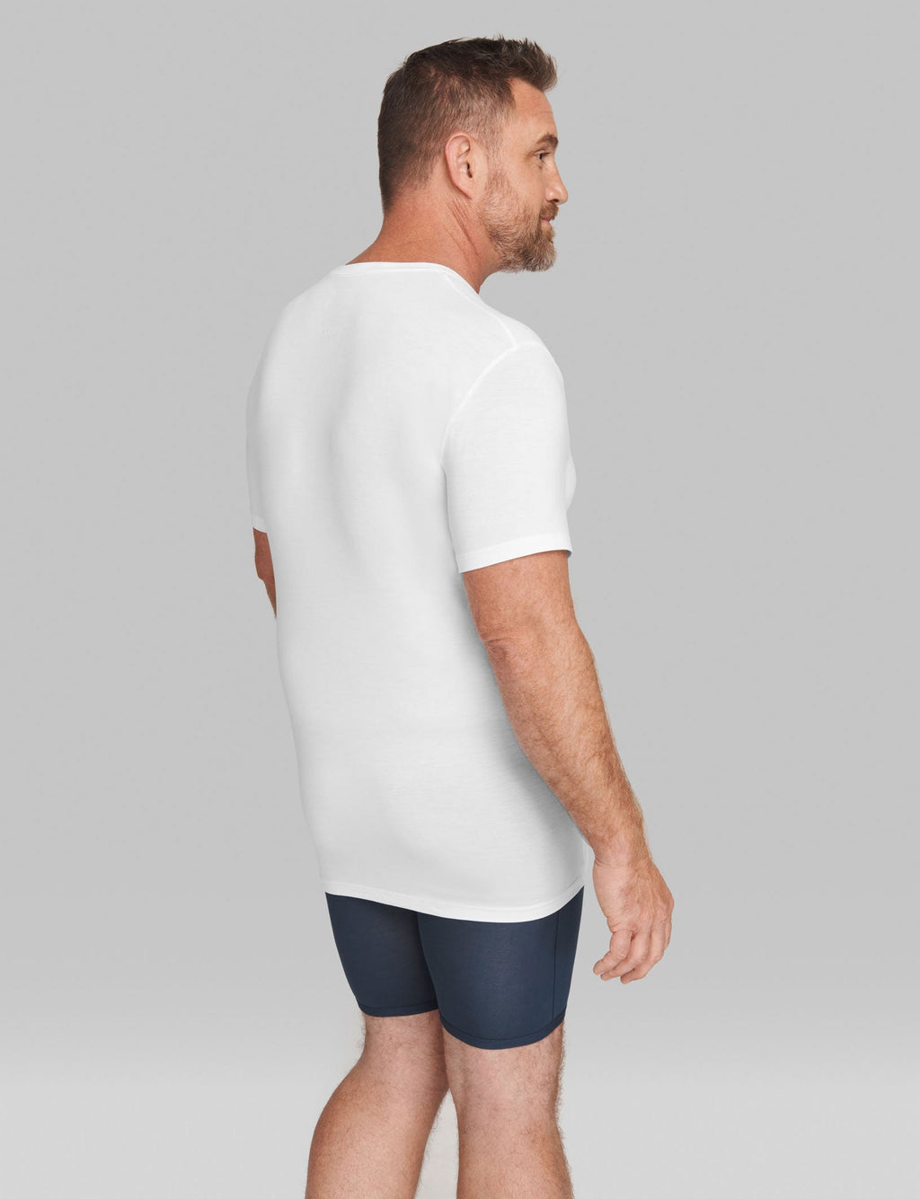 Second Skin Modern Fit Crew Neck Undershirt (3-Pack)::White