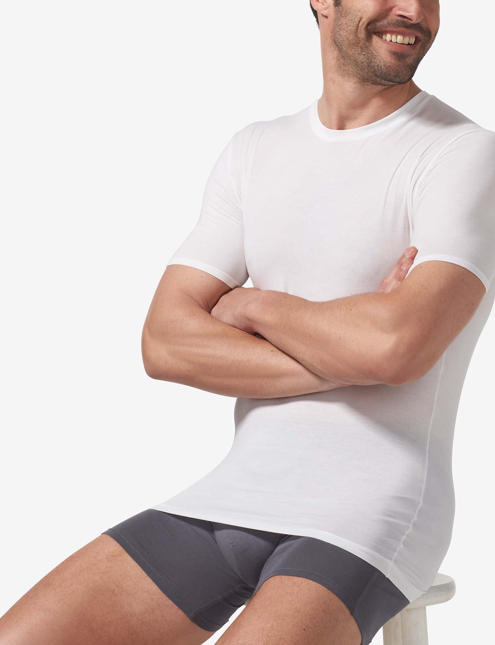 Second Skin Crew Neck Stay-Tucked Undershirt