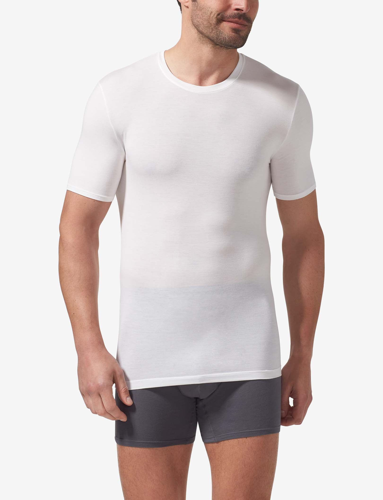 Second Skin Crew Neck Stay-Tucked Undershirt
