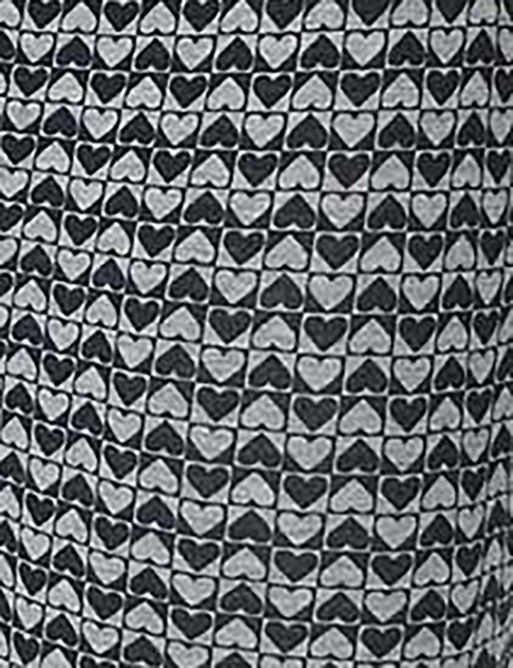 Cool Cotton Mid-Length Boxer Brief 6"::Heathered Chevron Heart