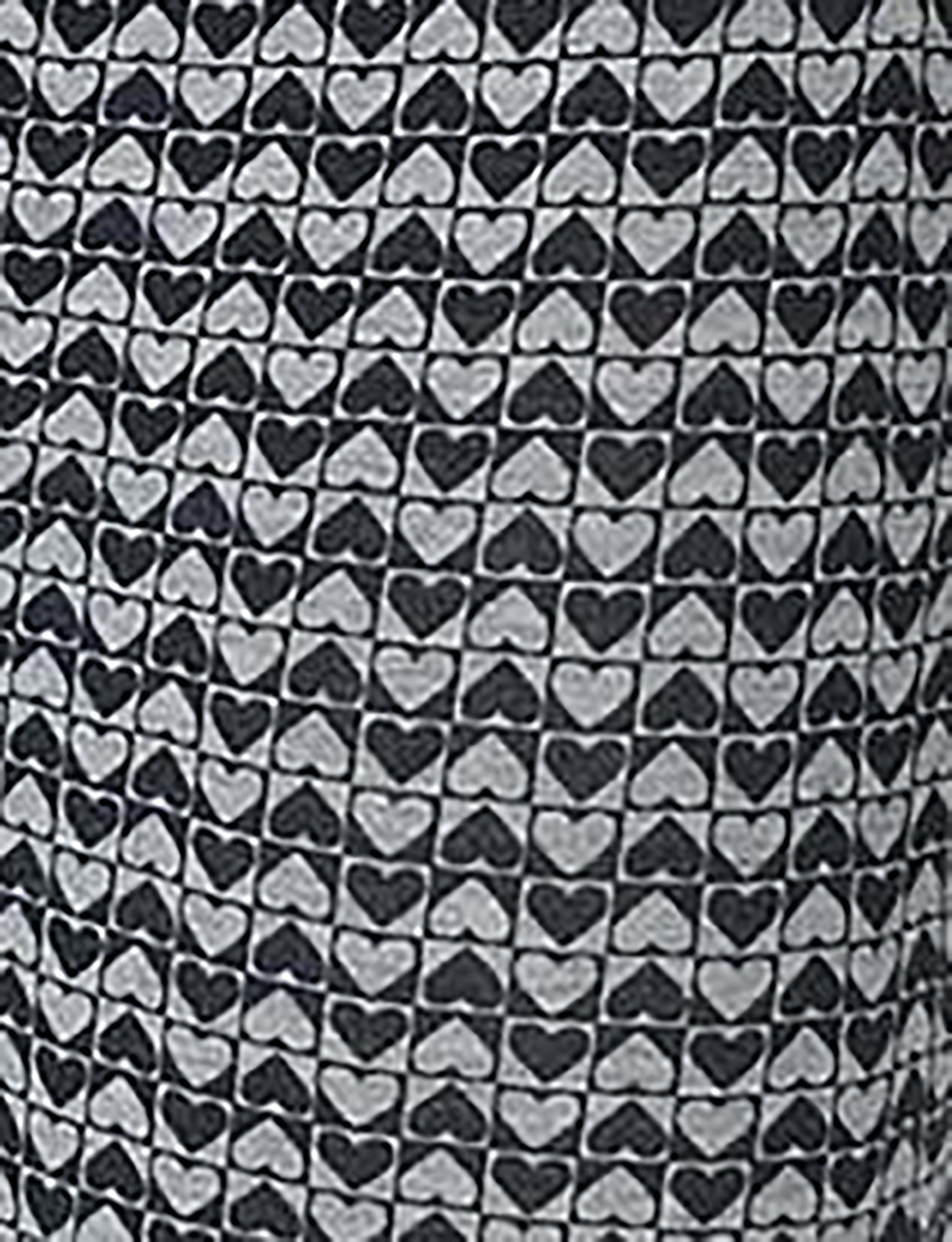 Cool Cotton Boxer Brief 8"::Heathered Chevron Heart