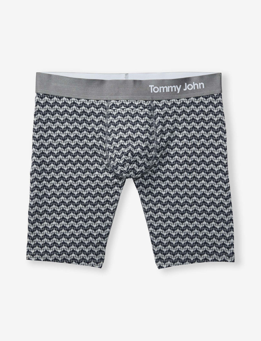 Cool Cotton Boxer Brief 8"::Heathered Chevron Heart