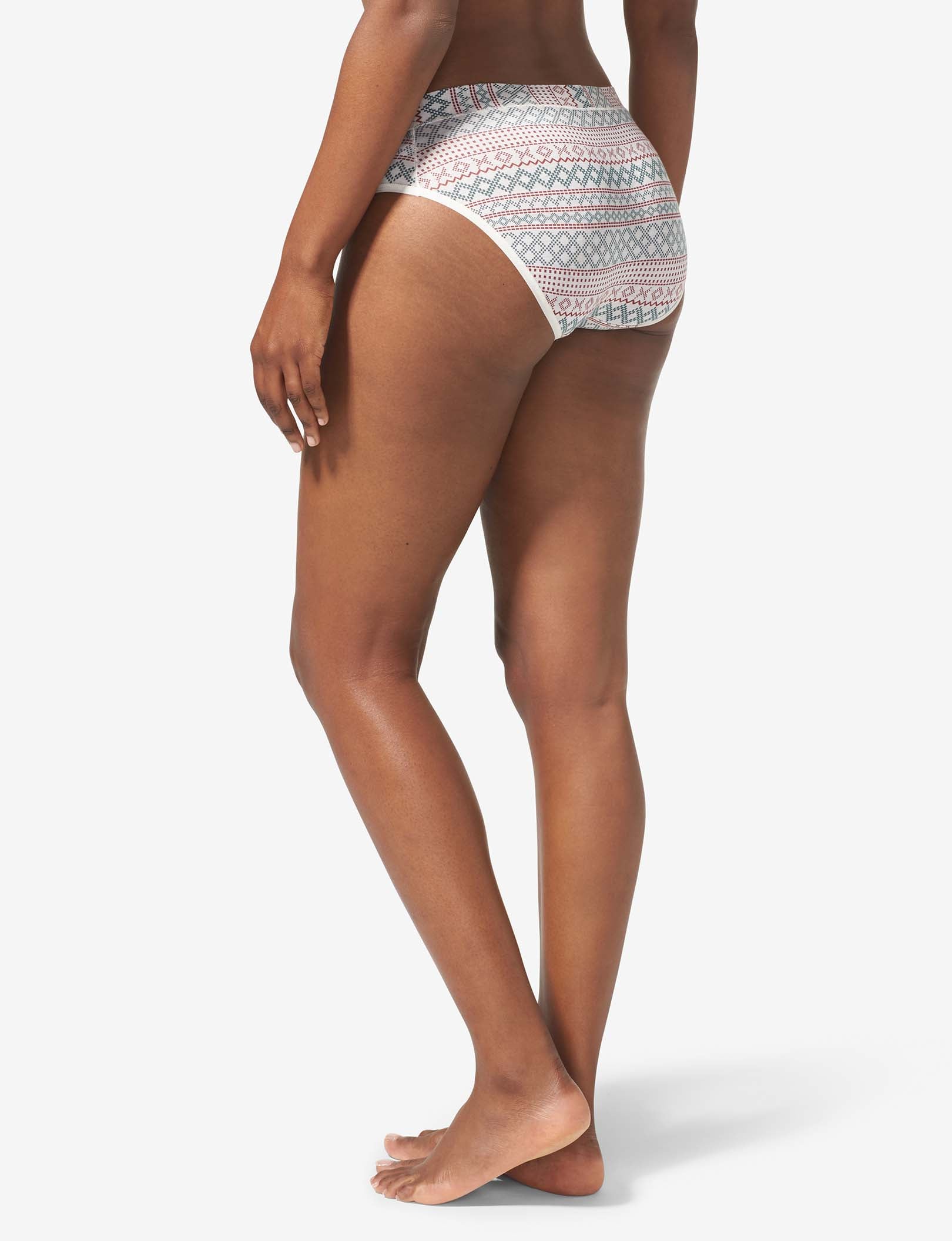 Women's Cool Cotton Brief::Oatmeal Stitch Fair Isle