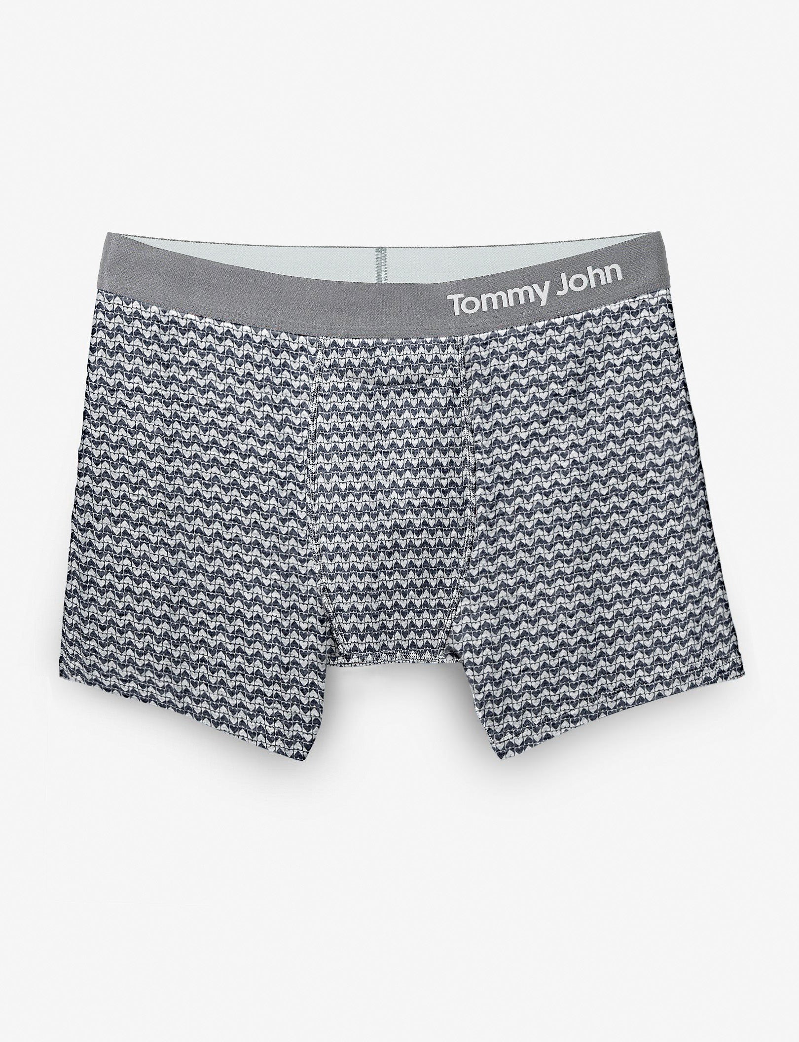 Cool Cotton Trunk 4"::Heathered Chevron Heart