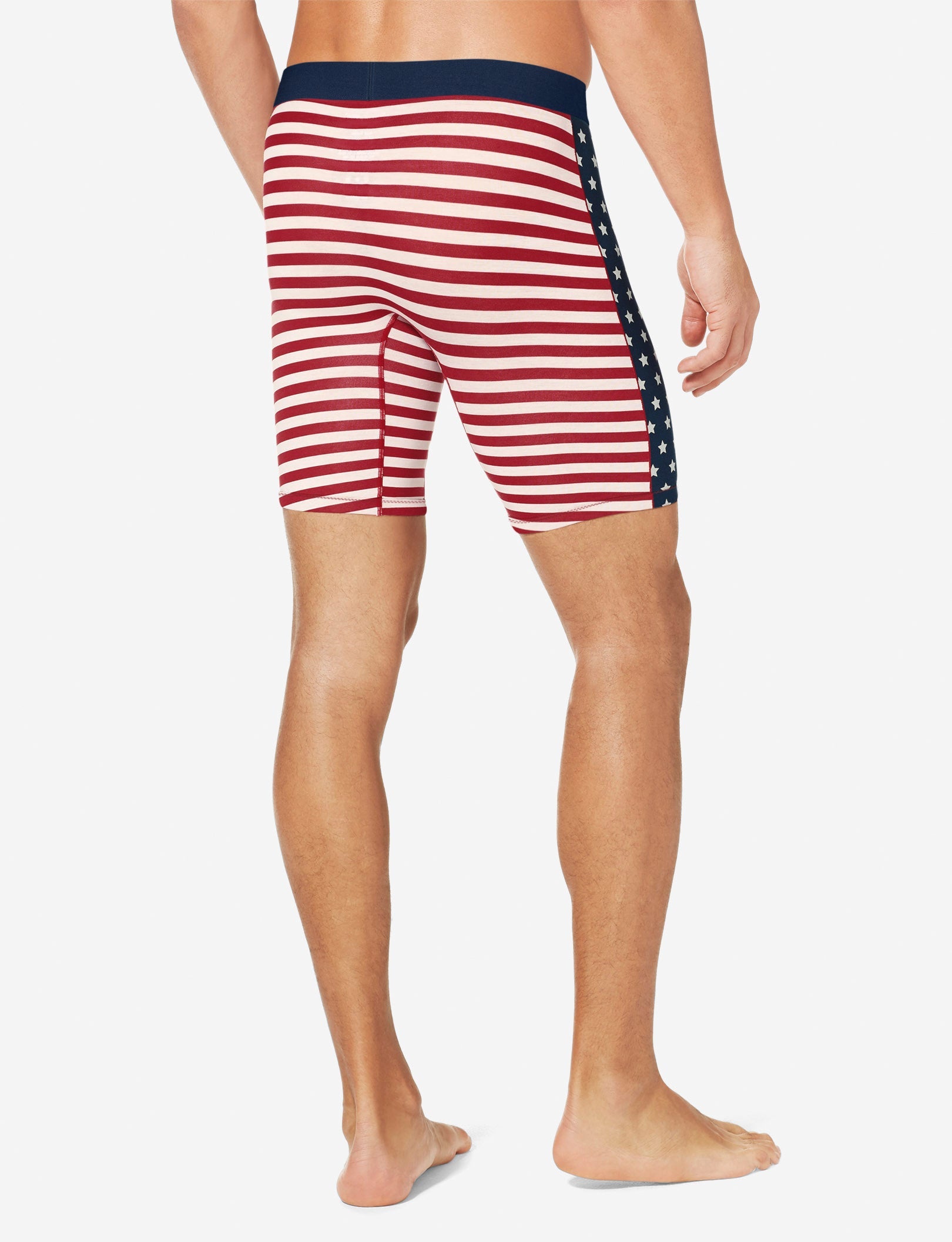 Cool Cotton Boxer Brief 8"::US Flag