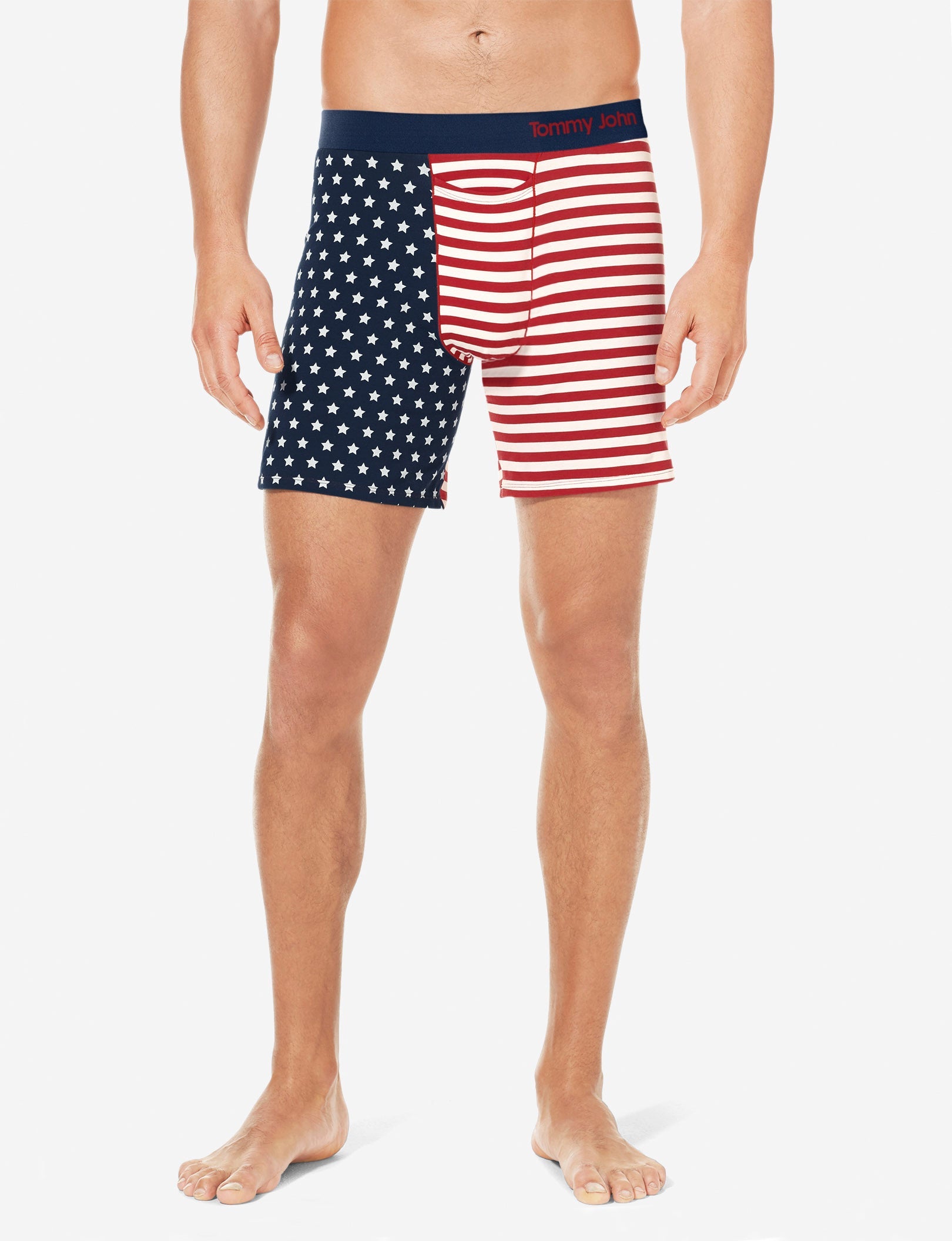 Cool Cotton Relaxed Fit Boxer 6"::US Flag