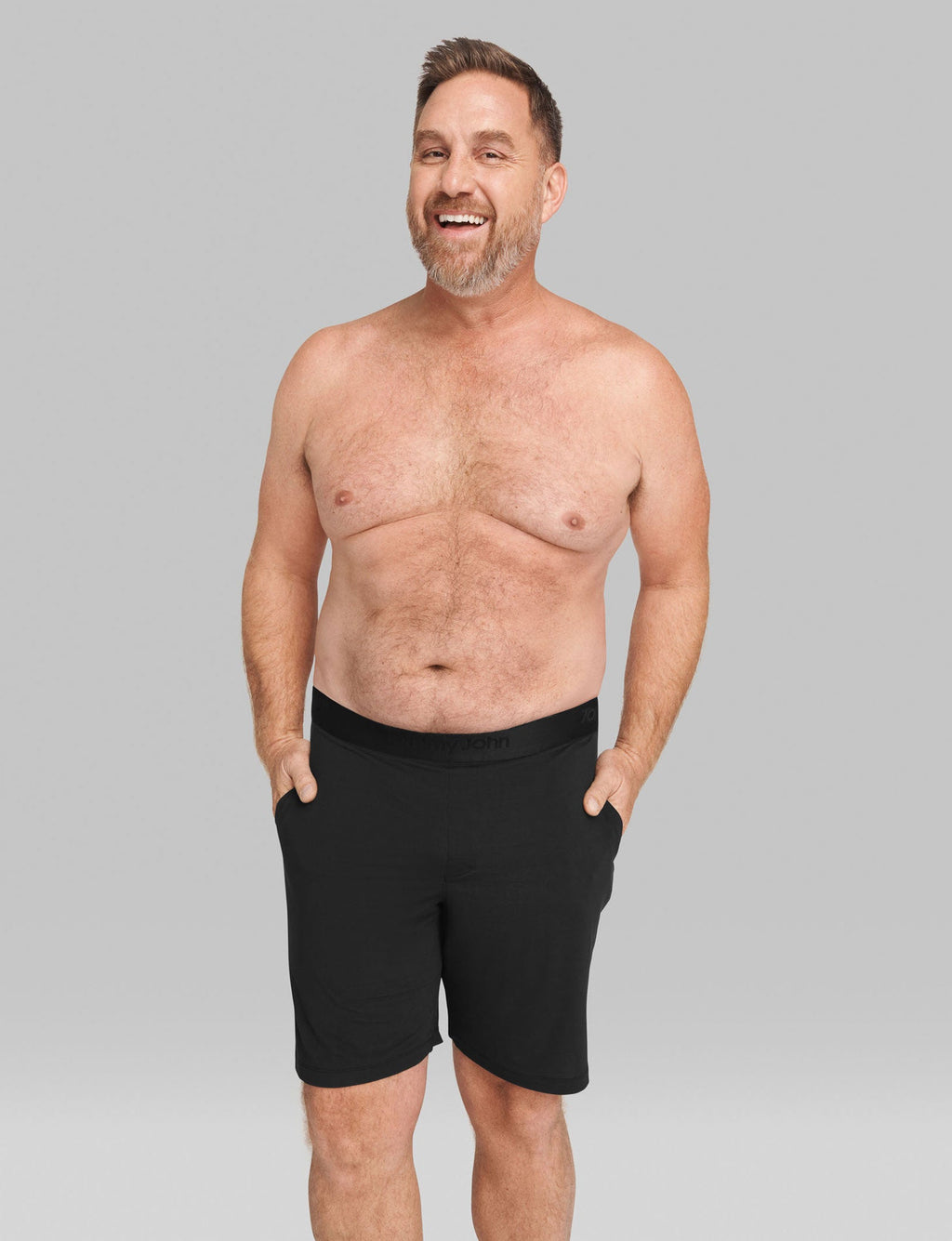 Second Skin Sleep Pocket Tee & Short Set::Black