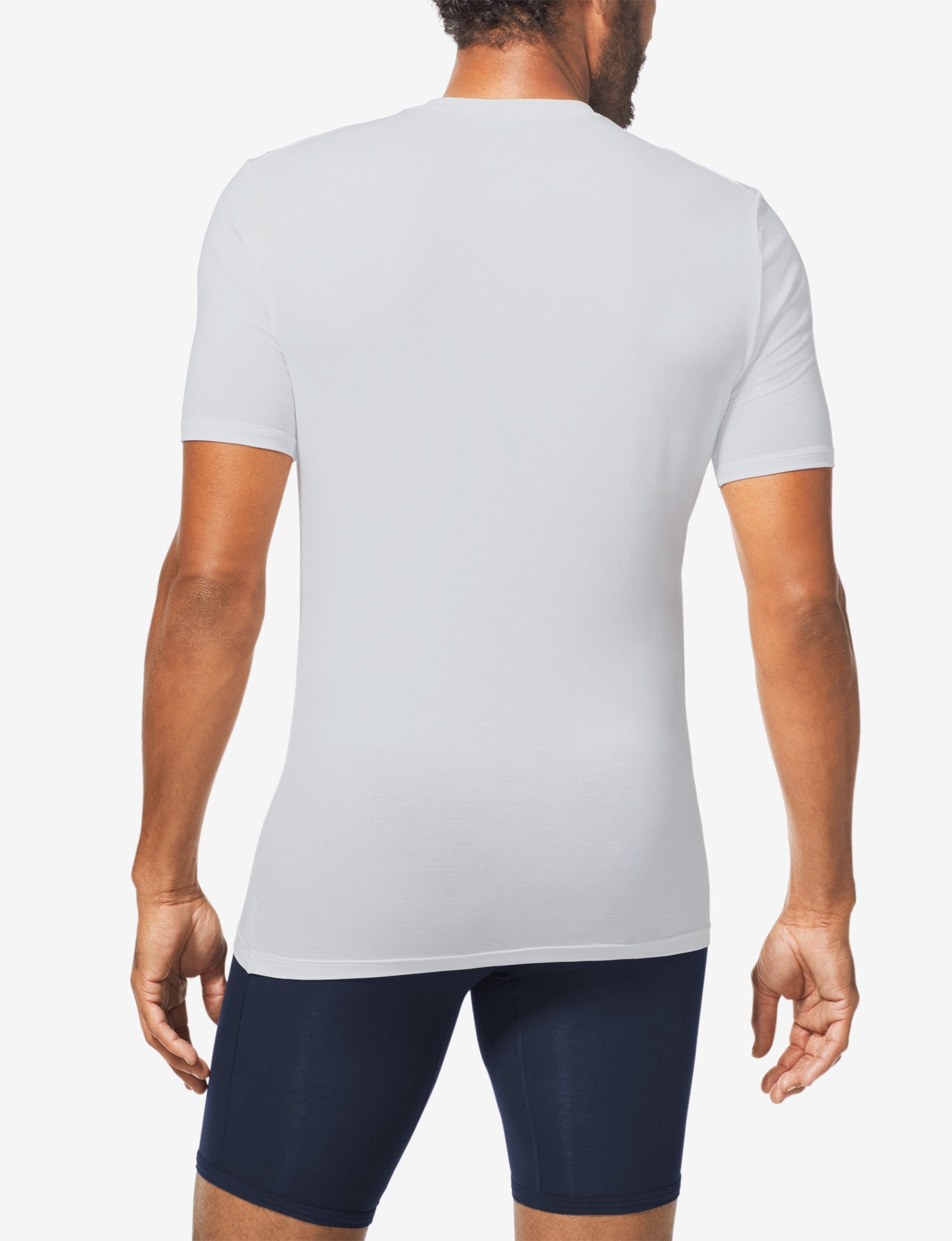 Cool Cotton Crew Neck Stay-Tucked Undershirt::Grey