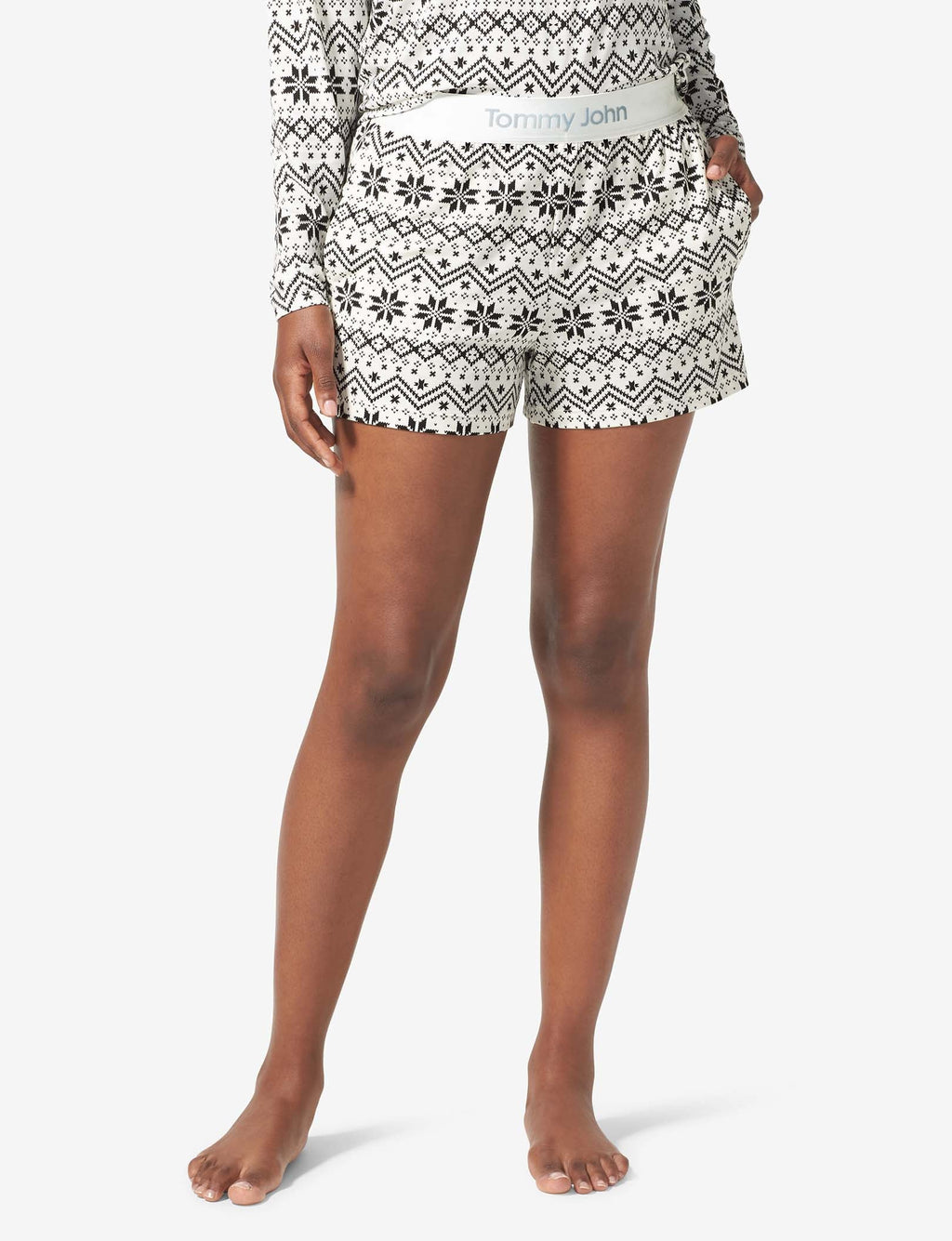 Women's Second Skin Sleep Short::Coconut Milk Vintage Sweater