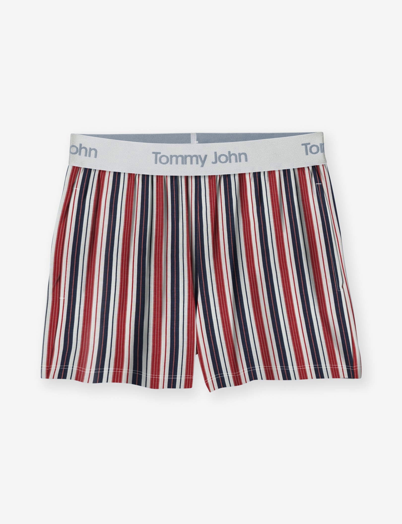 Women's Second Skin Sleep Short::July Pinstripe Print