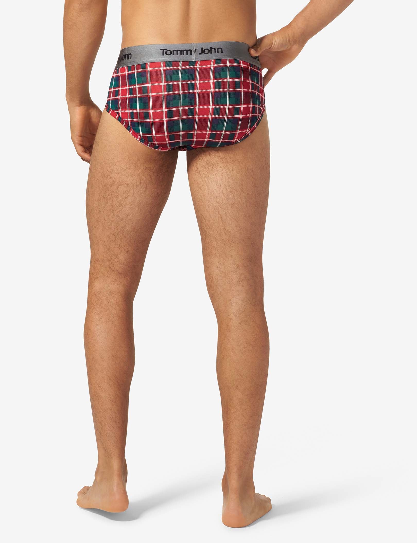 Second Skin Brief::Haute Red Plaid