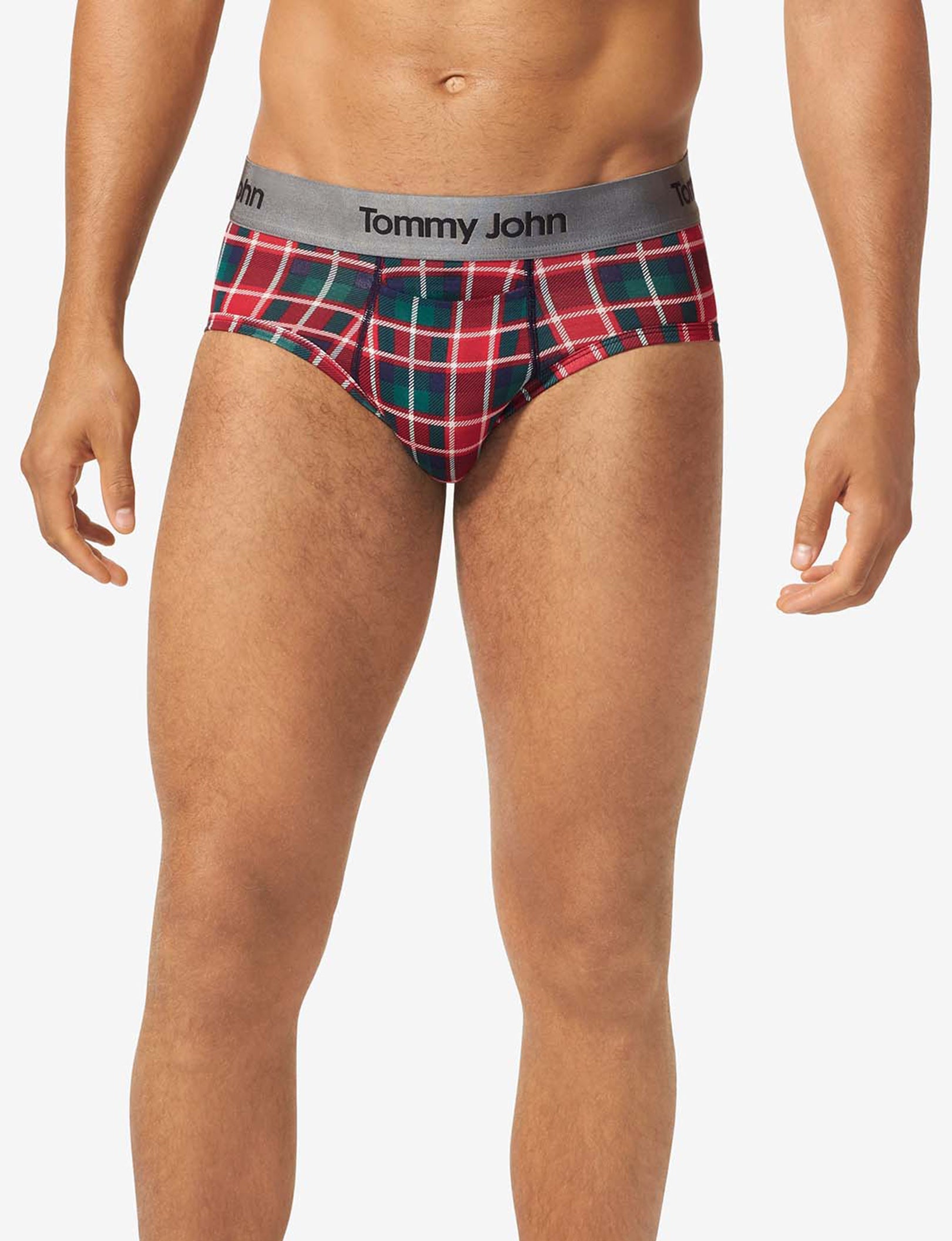 Second Skin Brief::Haute Red Plaid