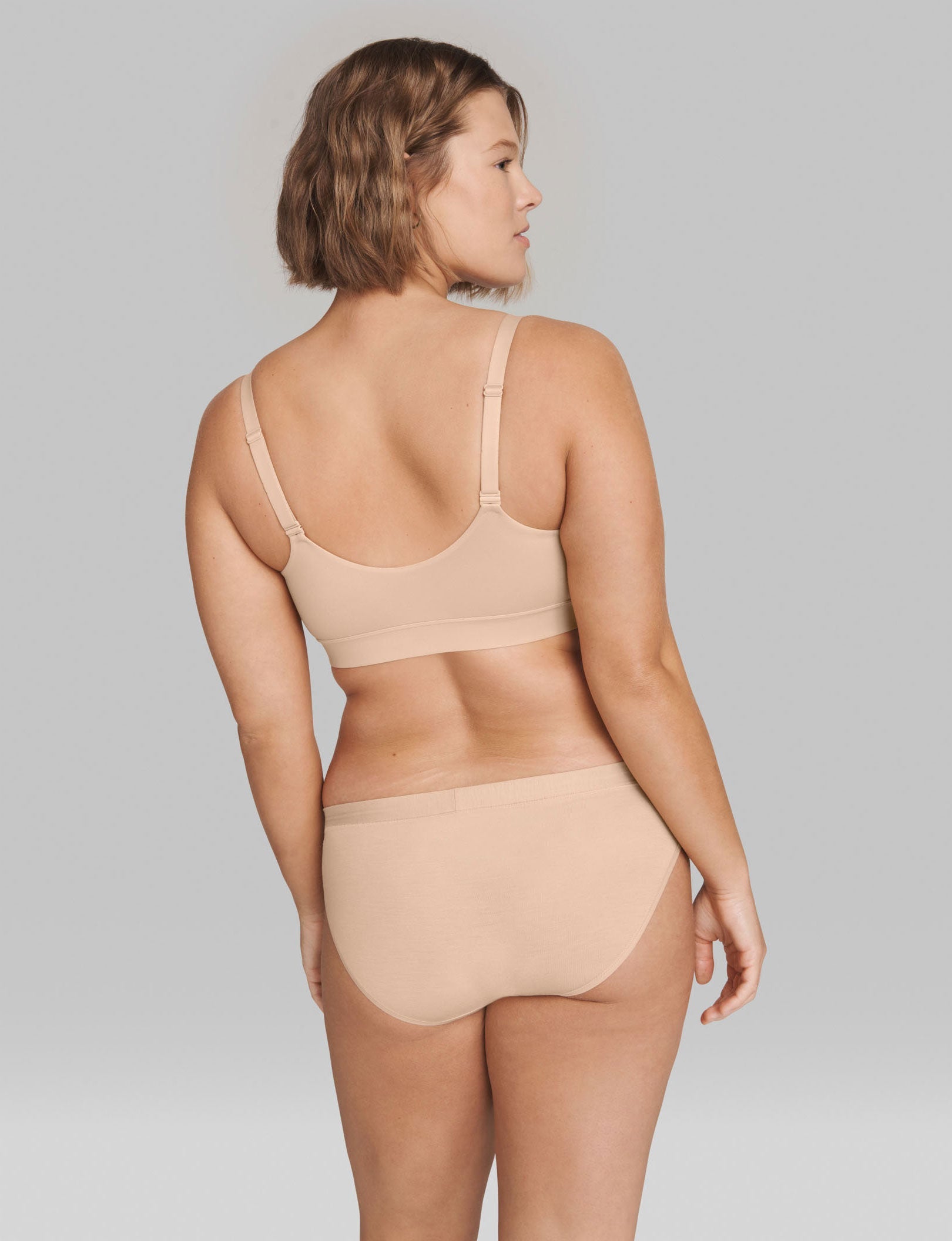 Second Skin Triangle Bralette::Maple Sugar