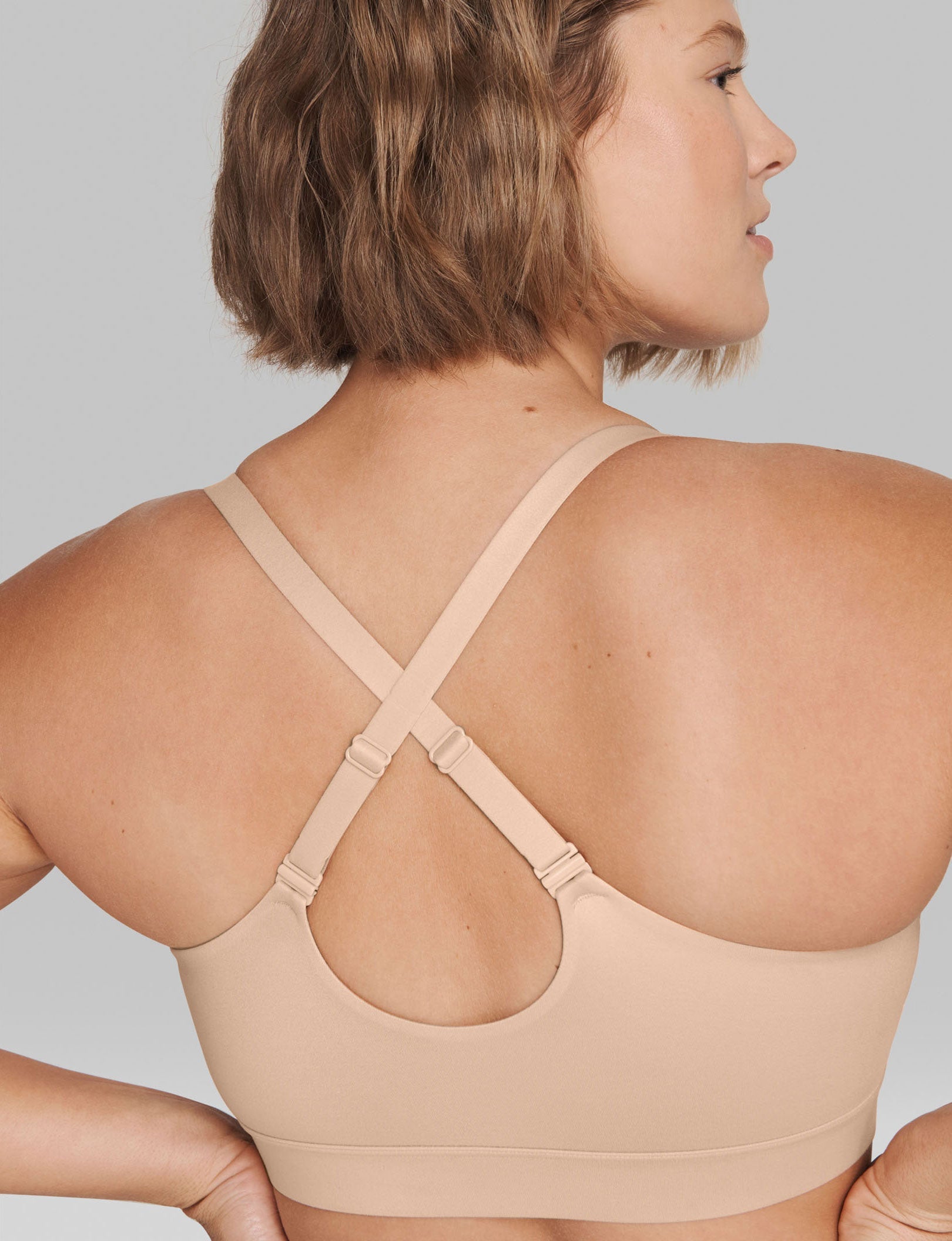Second Skin Triangle Bralette::Maple Sugar