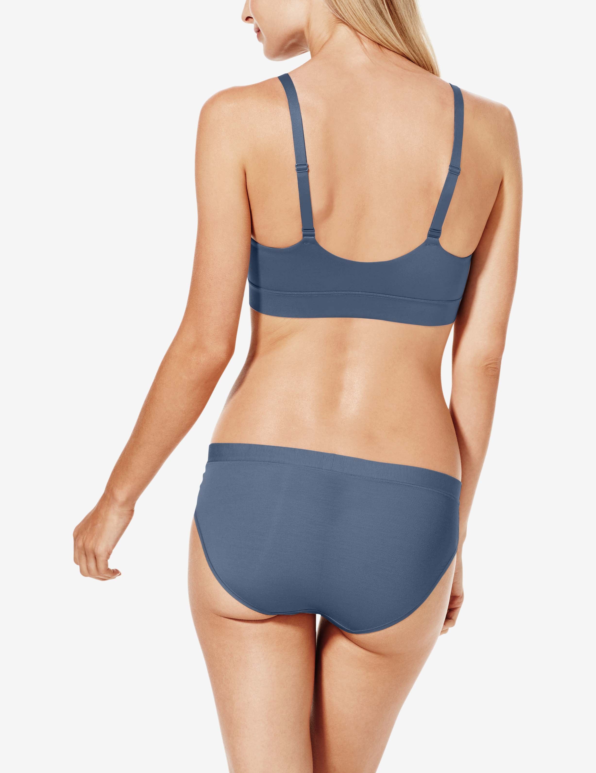Second Skin Triangle Bralette::Bering Sea