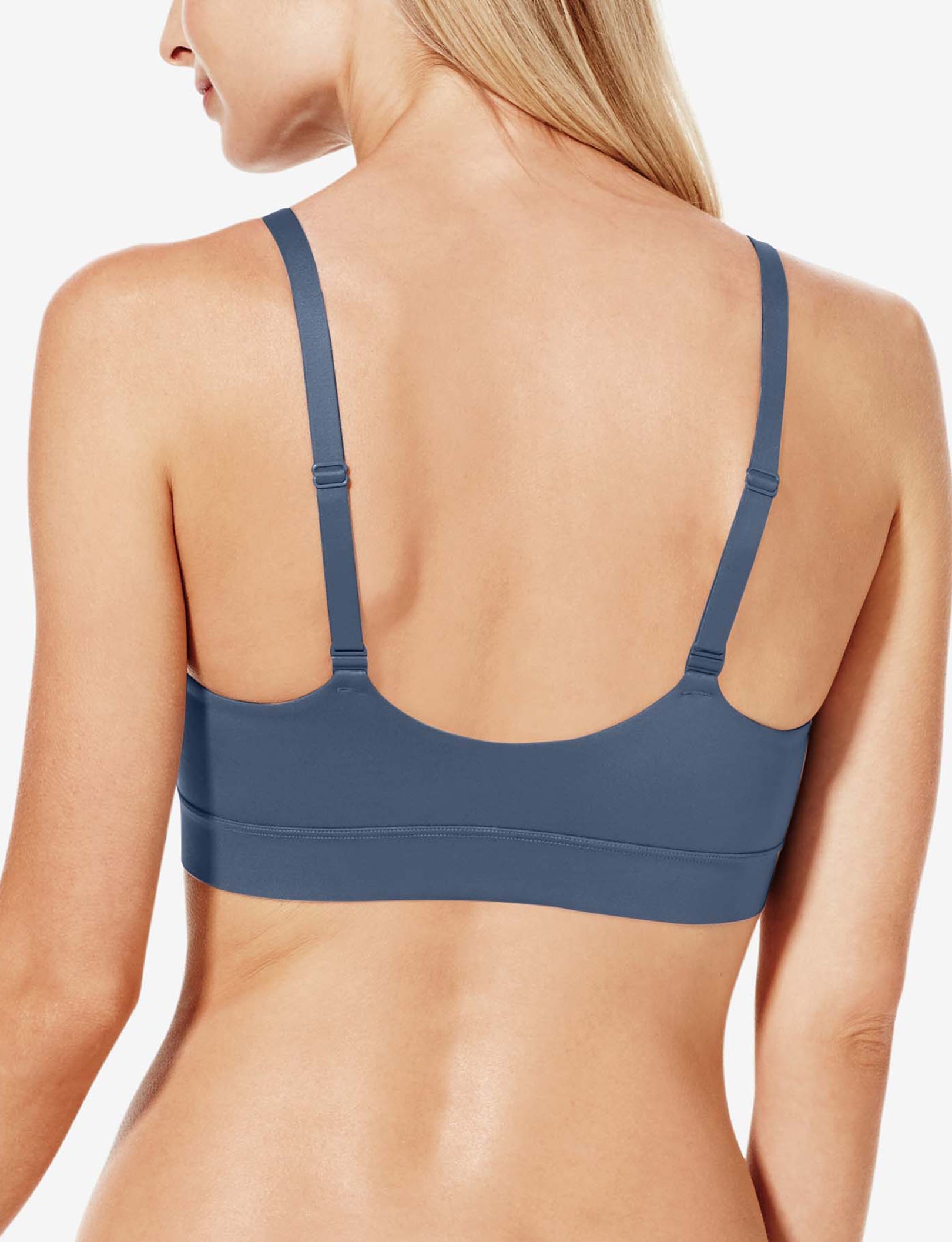 Second Skin Triangle Bralette::Bering Sea