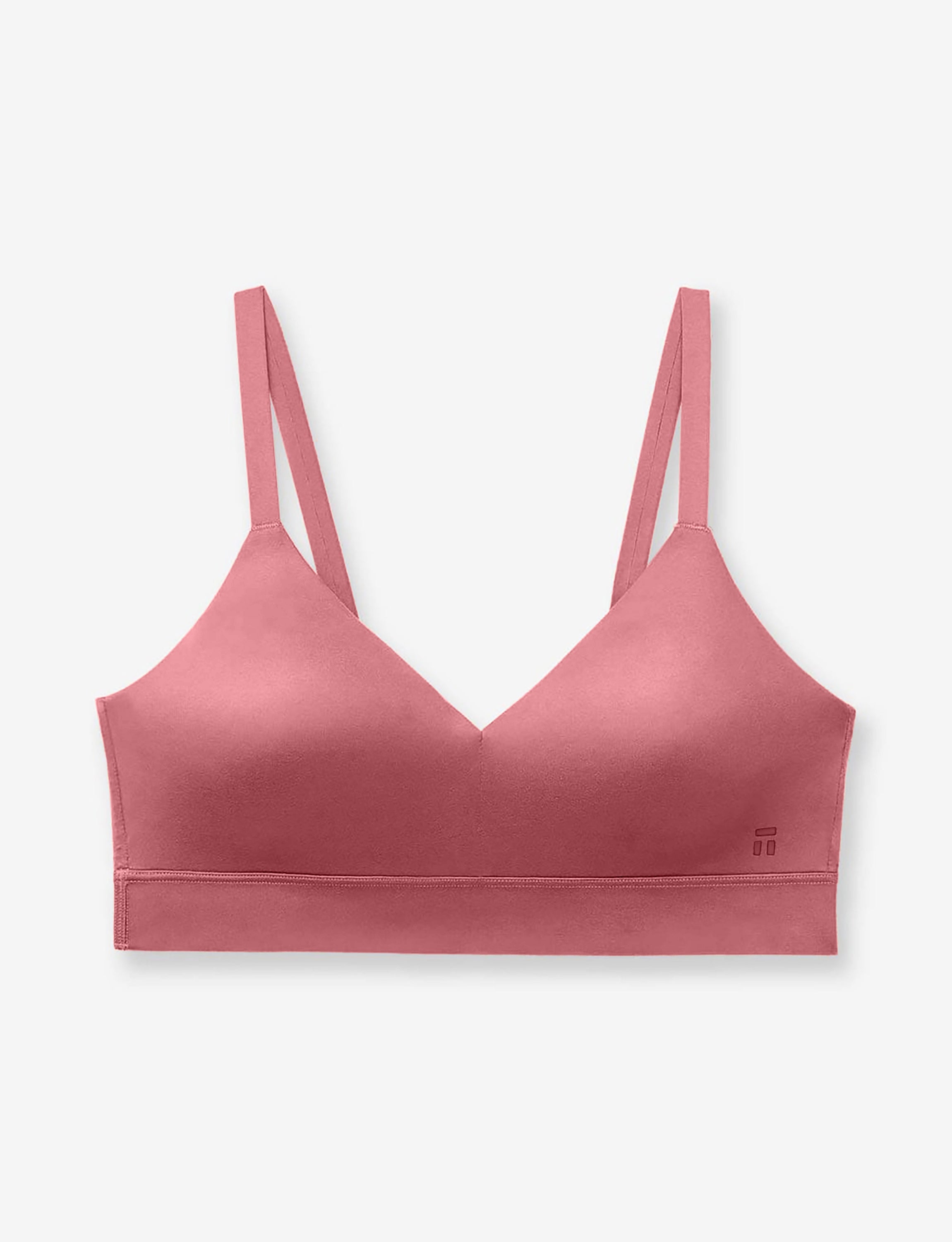 Second Skin Triangle Bralette::Deco Rose