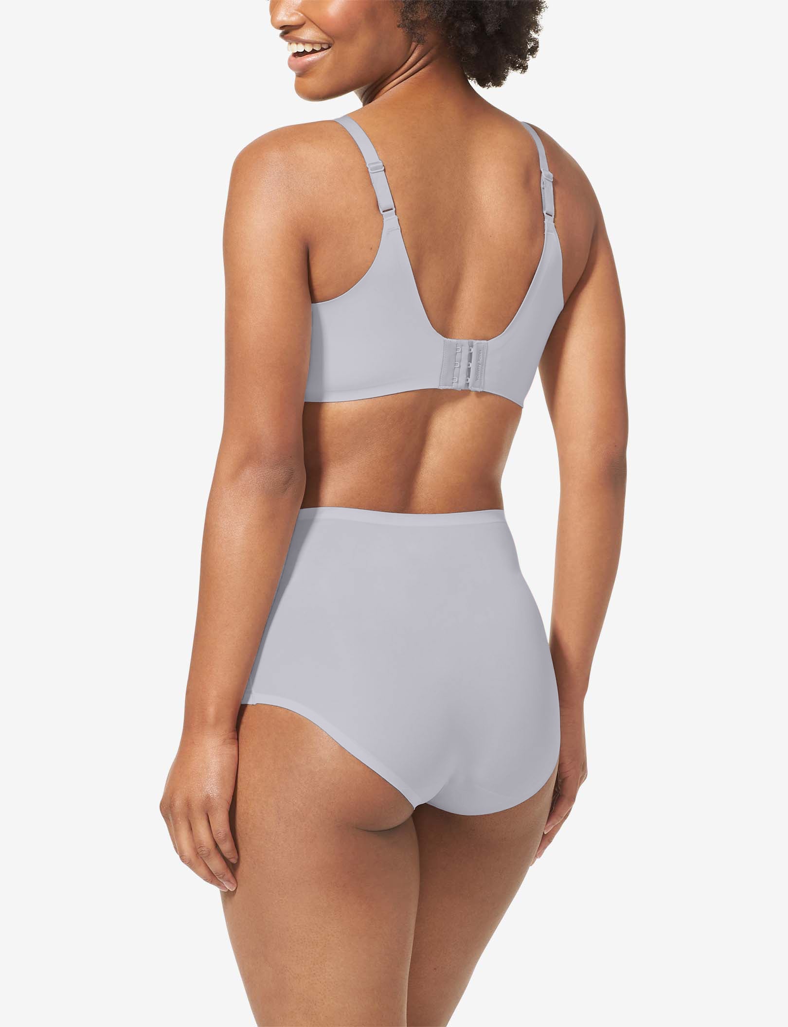 Comfort Smoothing Lightly Lined Wireless Bra::Gull Gray