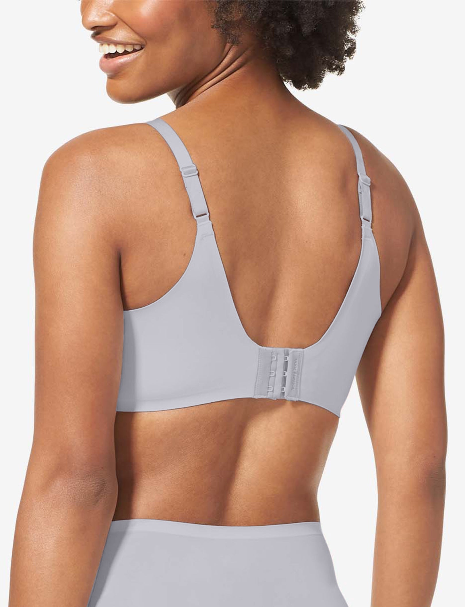 Comfort Smoothing Lightly Lined Wireless Bra::Gull Gray