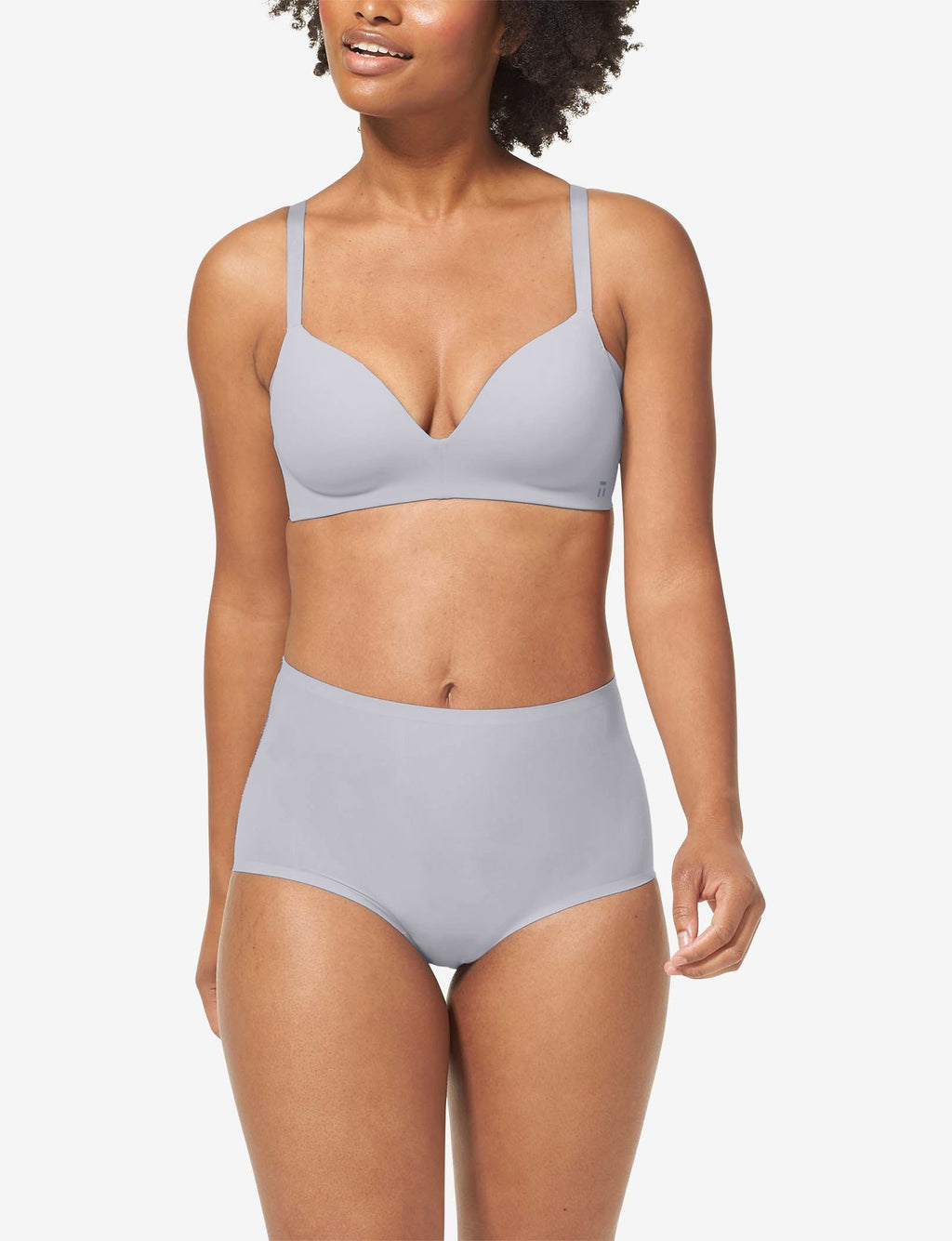 Comfort Smoothing Lightly Lined Wireless Bra::Gull Gray