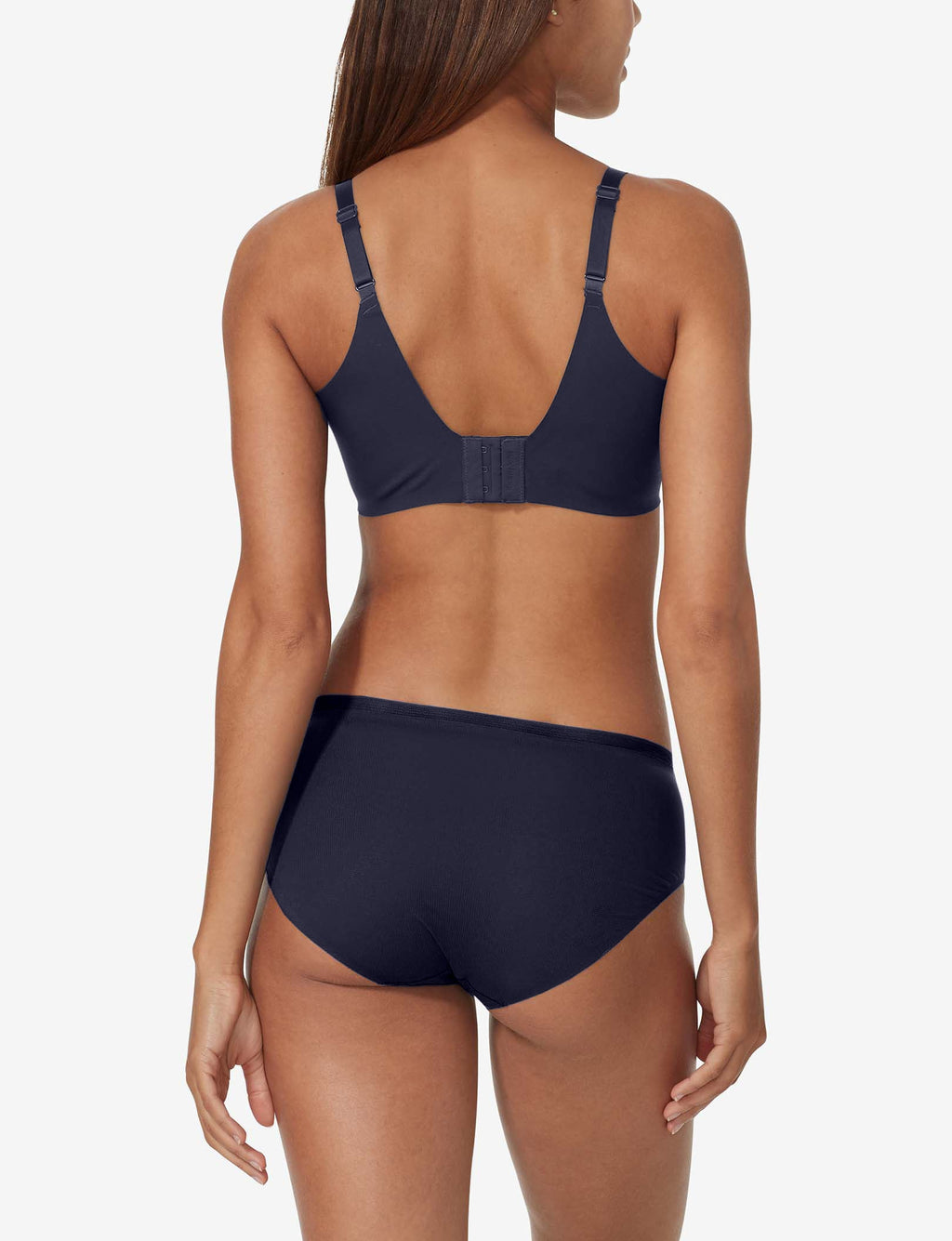 Comfort Smoothing Lightly Lined Wireless Bra::Baritone Blue