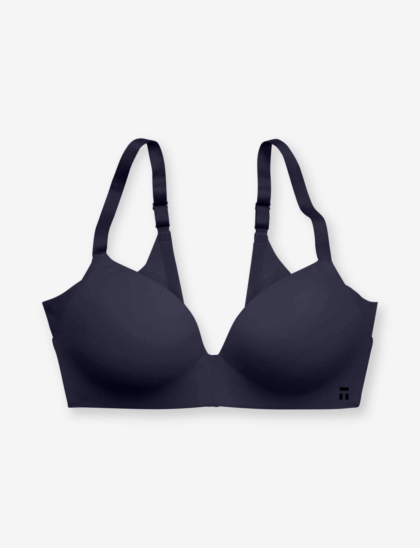Comfort Smoothing Lightly Lined Wireless Bra::Baritone Blue