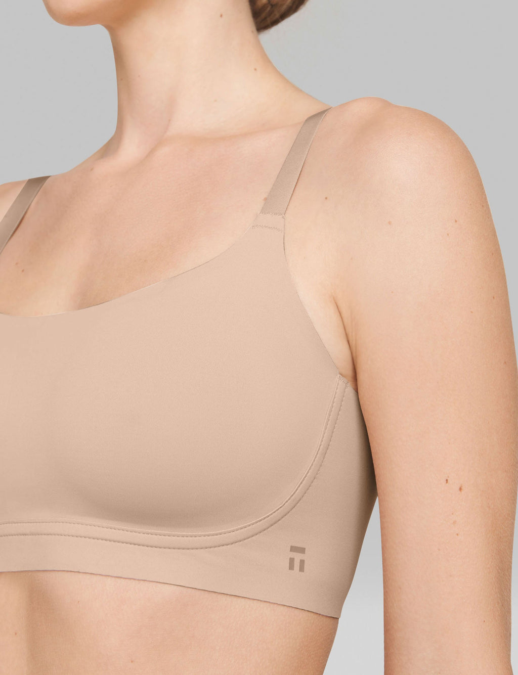Women's Comfort Smoothing Scoop Bralette::Rugby Tan