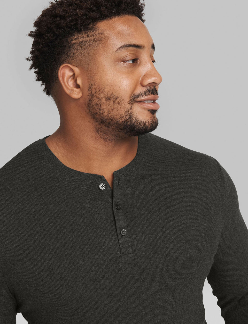Lounge Henley & Jogger Set::Charcoal Heather