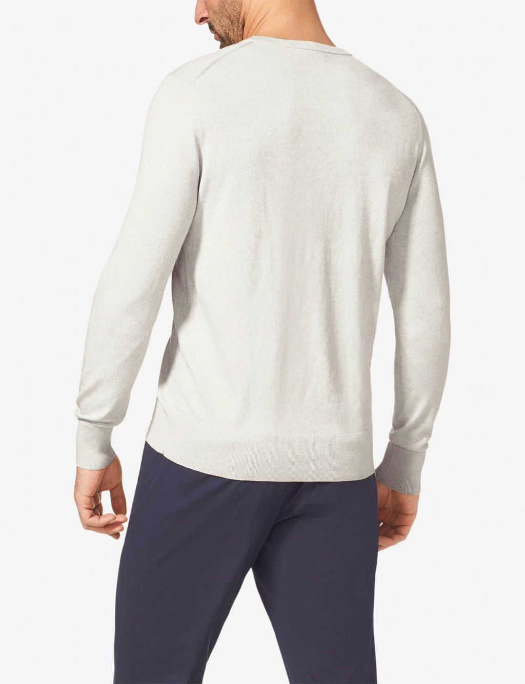 Second Skin Crew Neck Knit Sweater::Coconut Milk