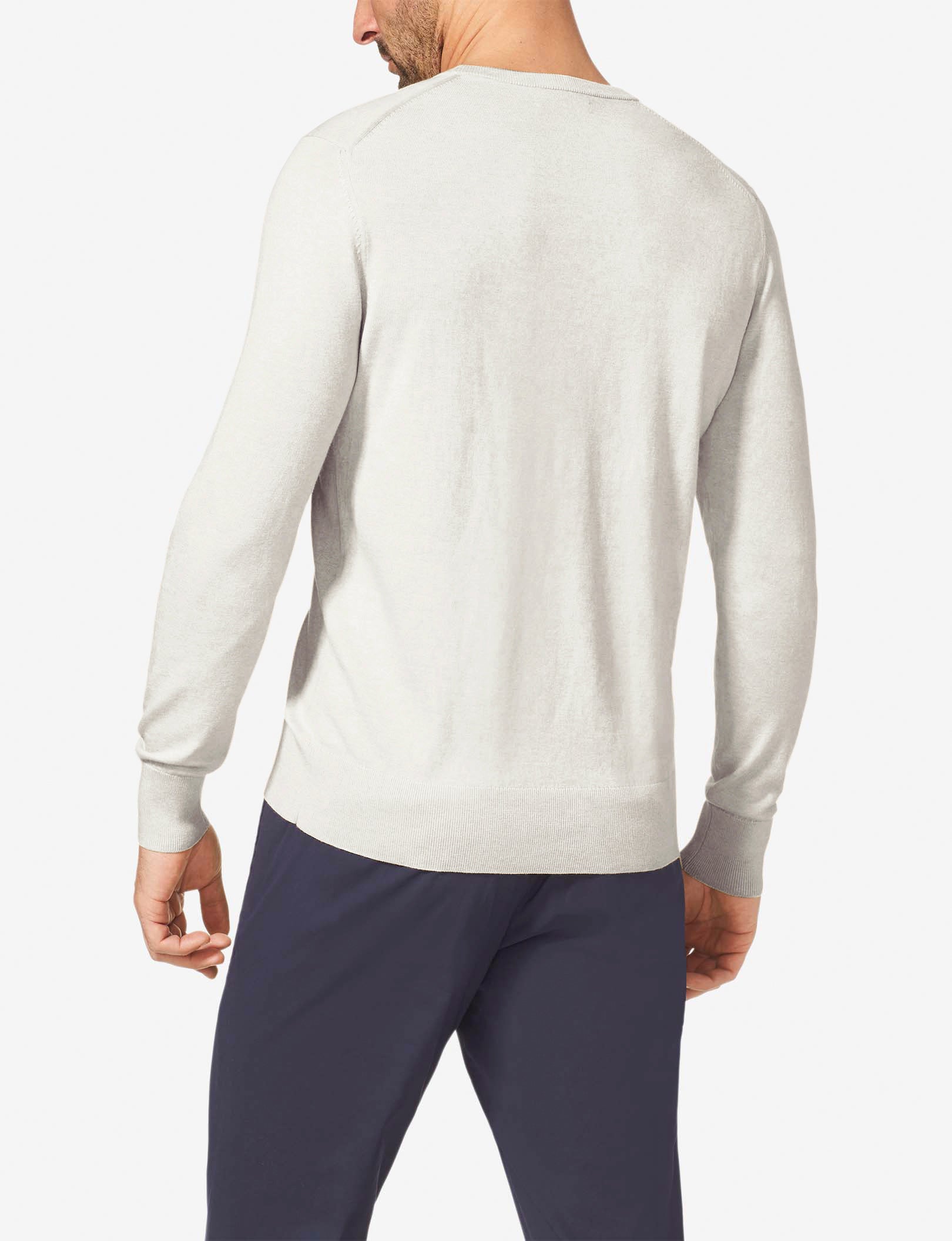 Second Skin Crew Neck Knit Sweater::Coconut Milk
