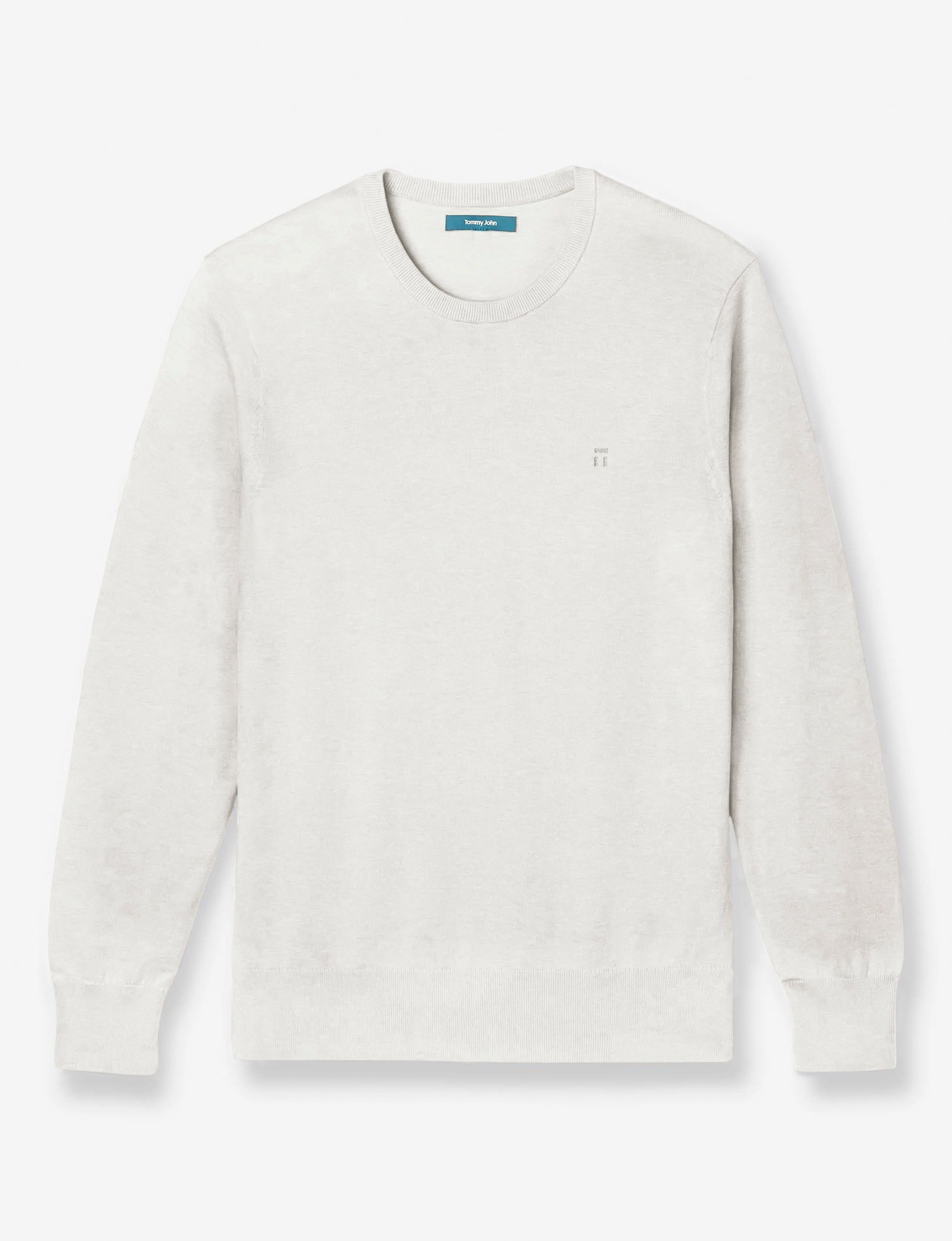 Second Skin Crew Neck Knit Sweater::Coconut Milk