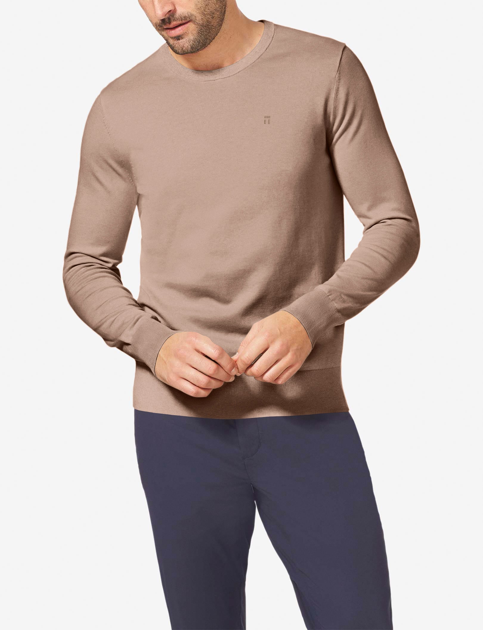 Second Skin Crew Neck Knit Sweater::Ginger Snap